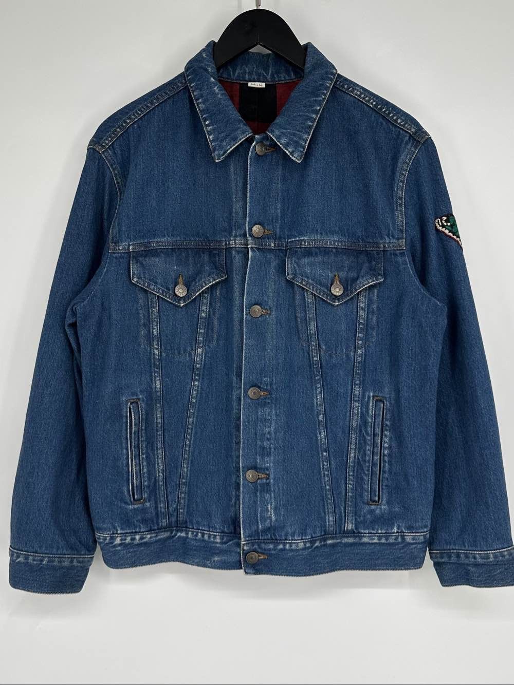 Gucci Gucci Tiger Embroidery Denim Jacket Size 50 Size US M / EU 48-50 / 2 - 1 Thumbnail