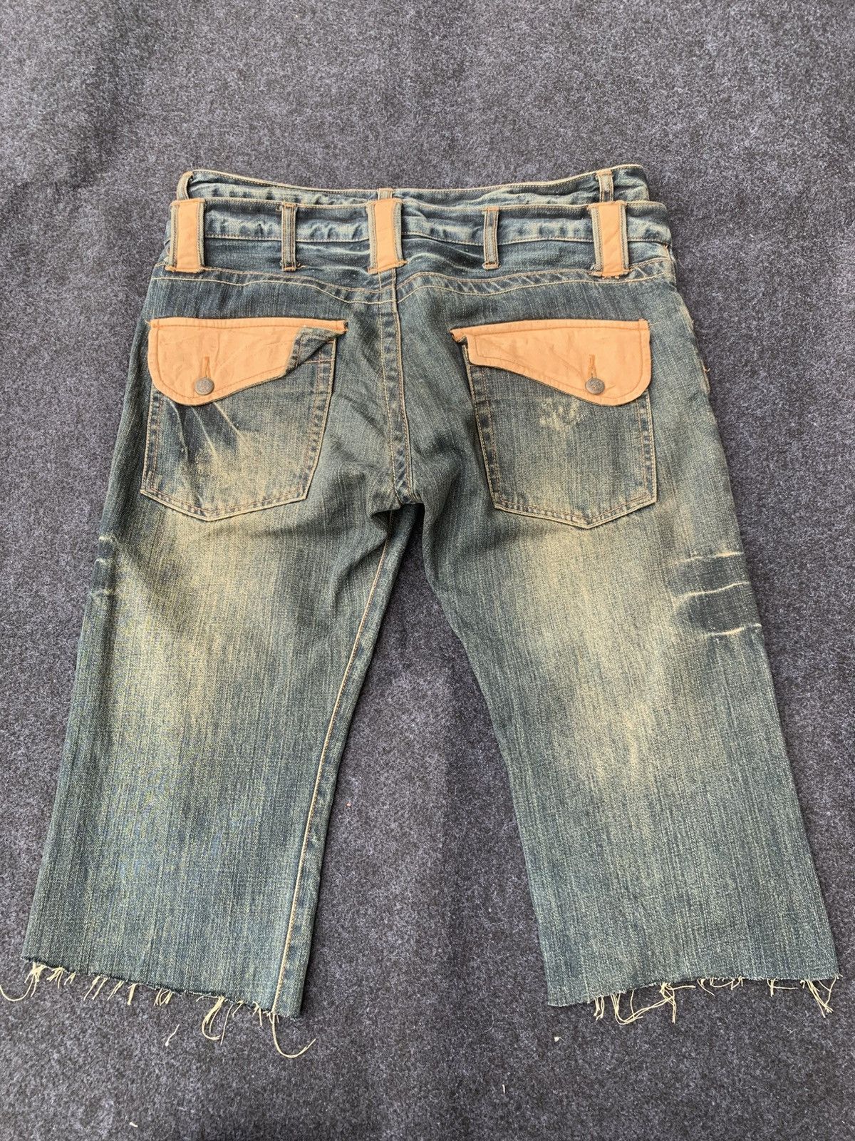 Japanese Brand Vintage Dominate double waist short pants Size US 33 - 2 Thumbnail