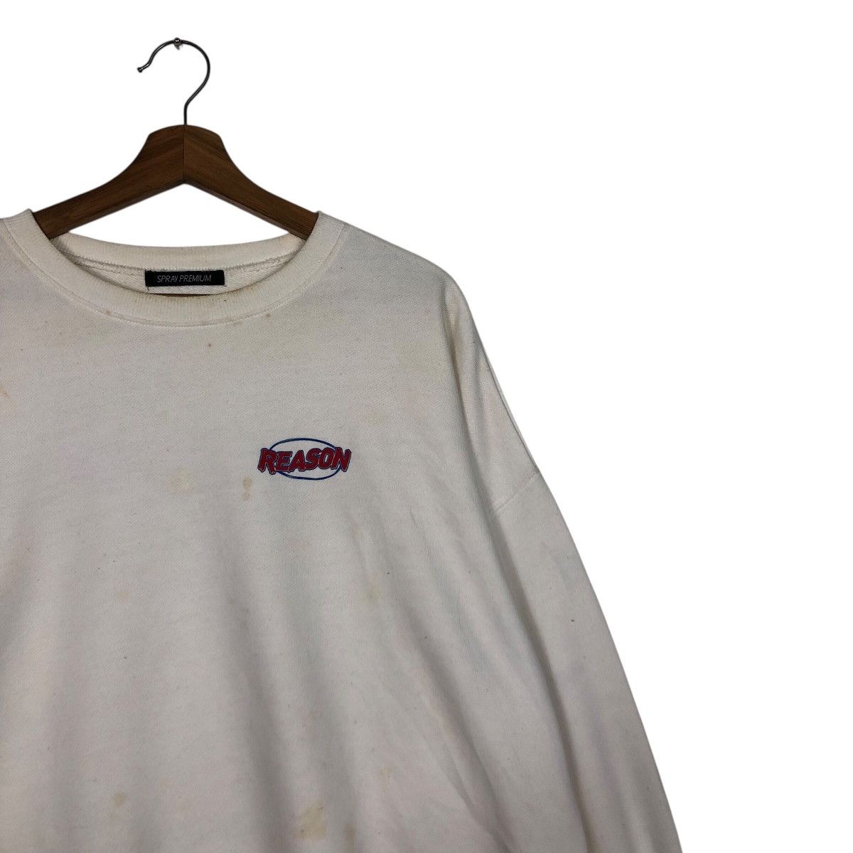 Japanese Brand 📌Vintage Sweatshirt Streetwear Style Reason Spell Out Size US M / EU 48-50 / 2 - 8 Thumbnail