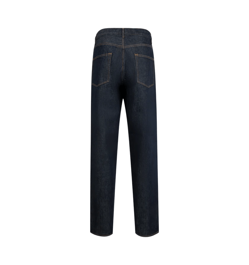 Auralee o1h1sh11225 Hard Twist Denim Wide Pants in Nevy Blue Size US 32 / EU 48 - 2 Thumbnail