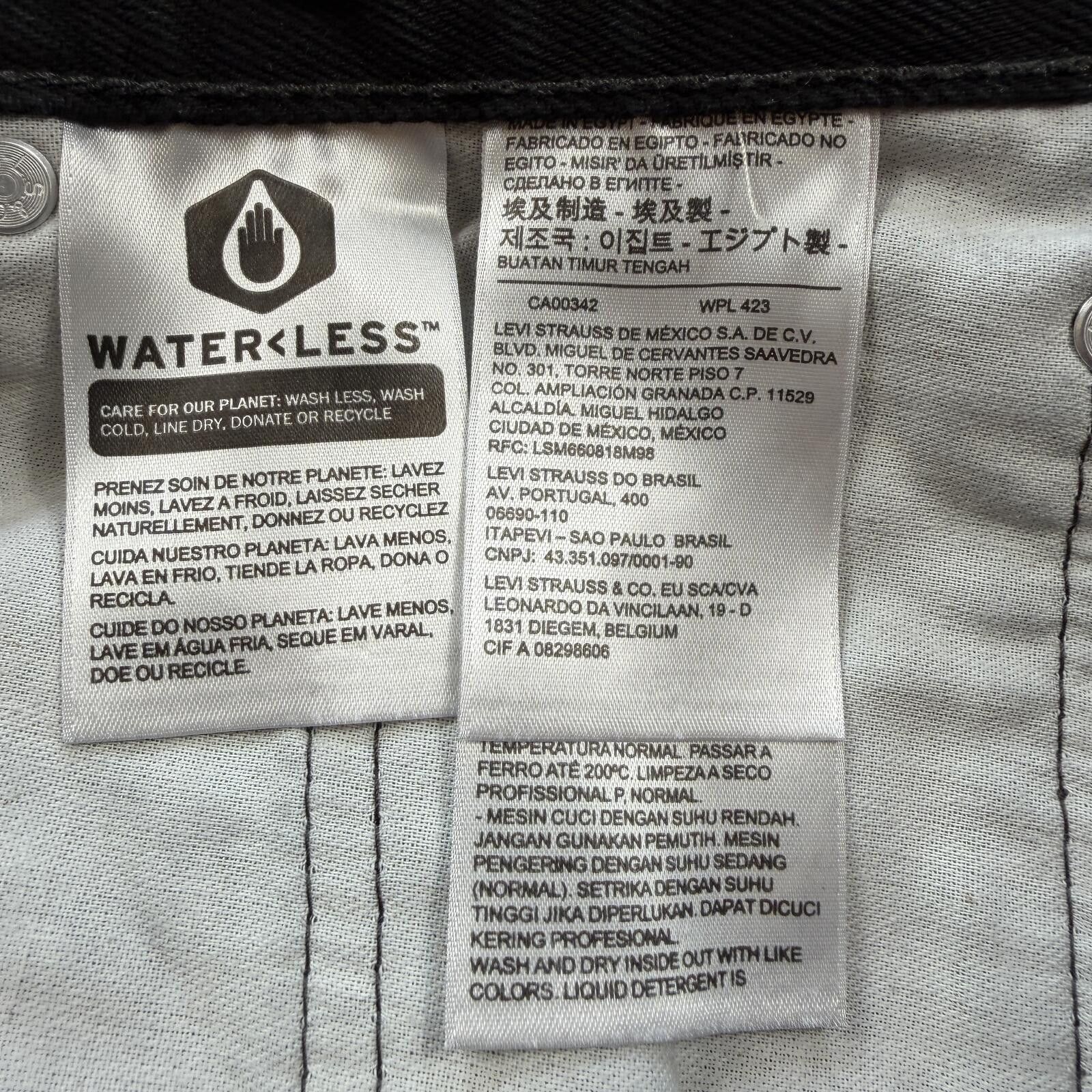 Levi's Levis 550 Black Relaxed Fit Jeans Mens 48x29 Faded Baggy Size US 44 / EU 60 - 9 Thumbnail