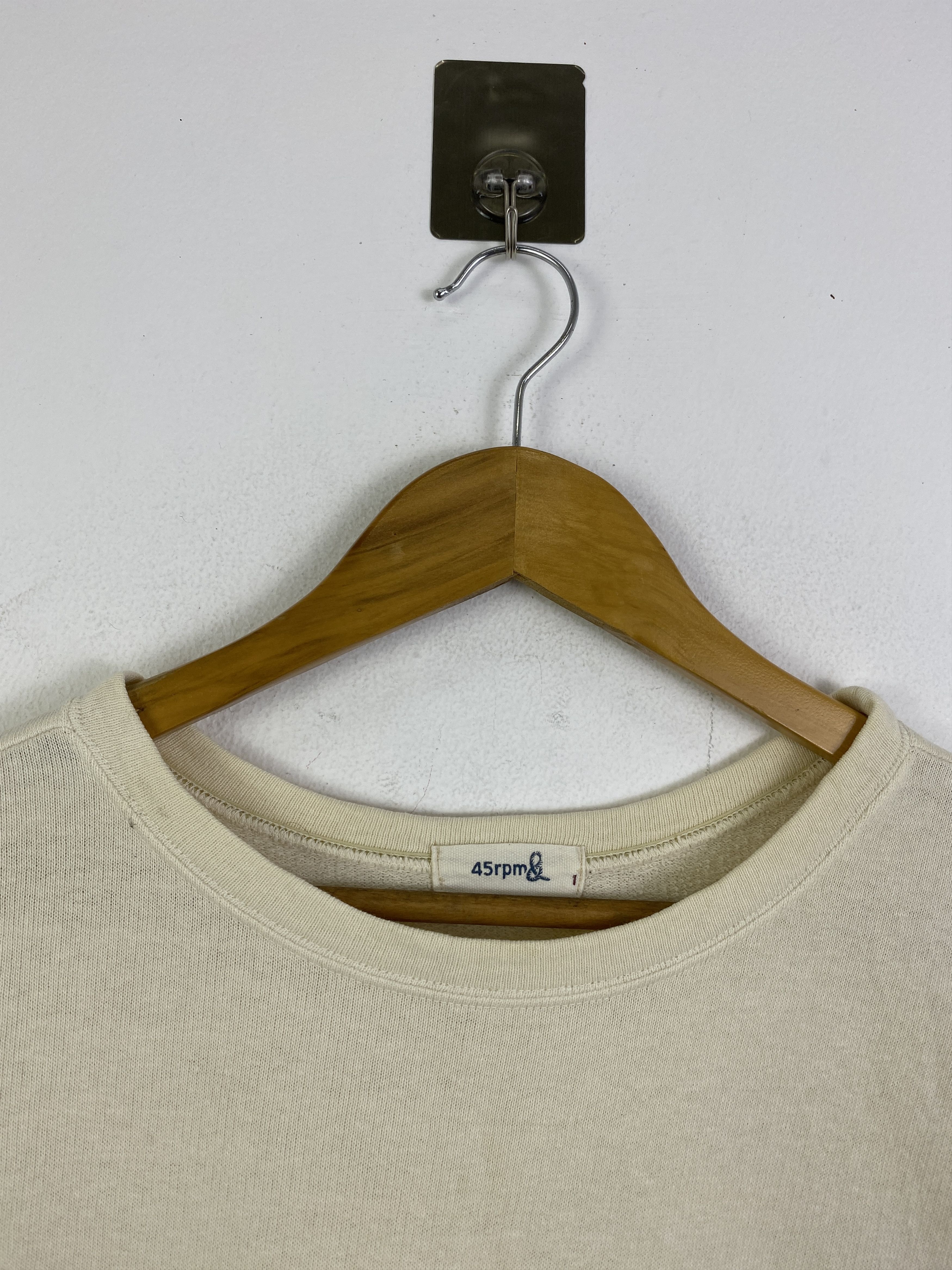45rpm Vintage 45rpm Plain Crewneck Pullover Sweatshirt SH0320 Size US S / EU 44-46 / 1 - 8 Thumbnail
