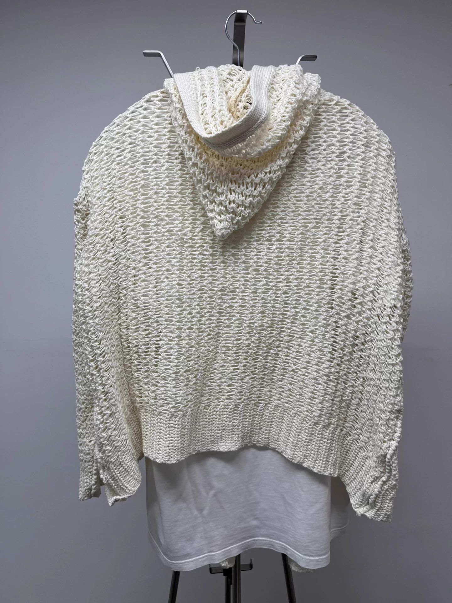 Issey Miyake ISSEY MIYAKE Cotton Rope Mesh Cardigan M - Grunge Size US M / EU 48-50 / 2 - 6 Thumbnail