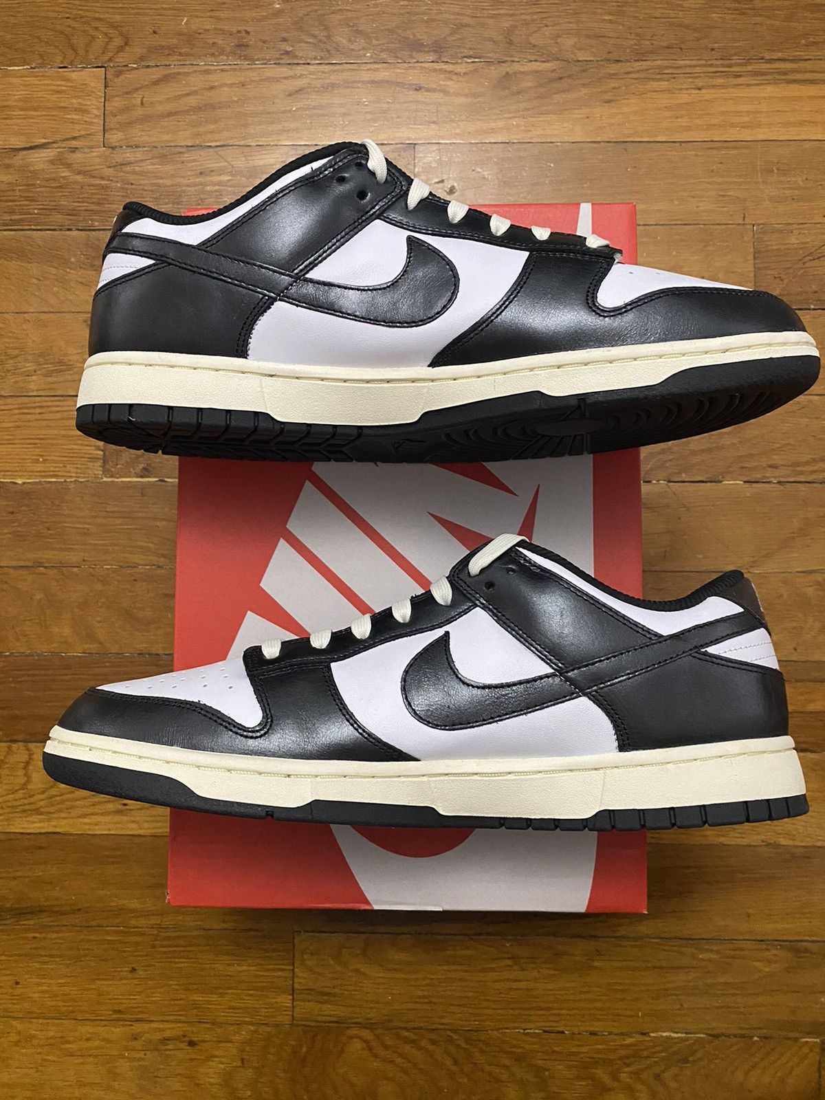 Nike Size 13M / 14.5W - Nike Dunk Low Vintage Panda Black Size US 13 / EU 46 - 3 Thumbnail