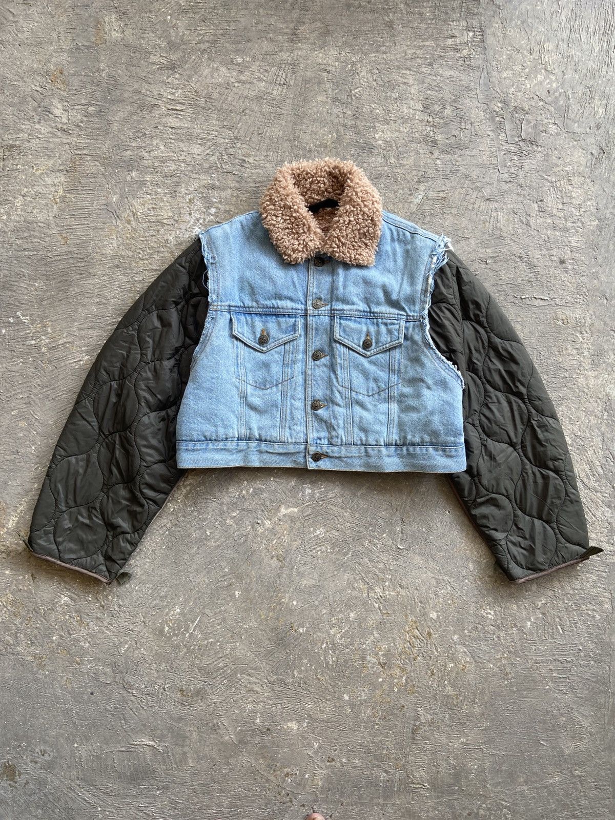Diesel FW22 Diesel - Glenn Martens Era Patchwork Hybrid Jacket Size US L / EU 52-54 / 3 - 5 Thumbnail