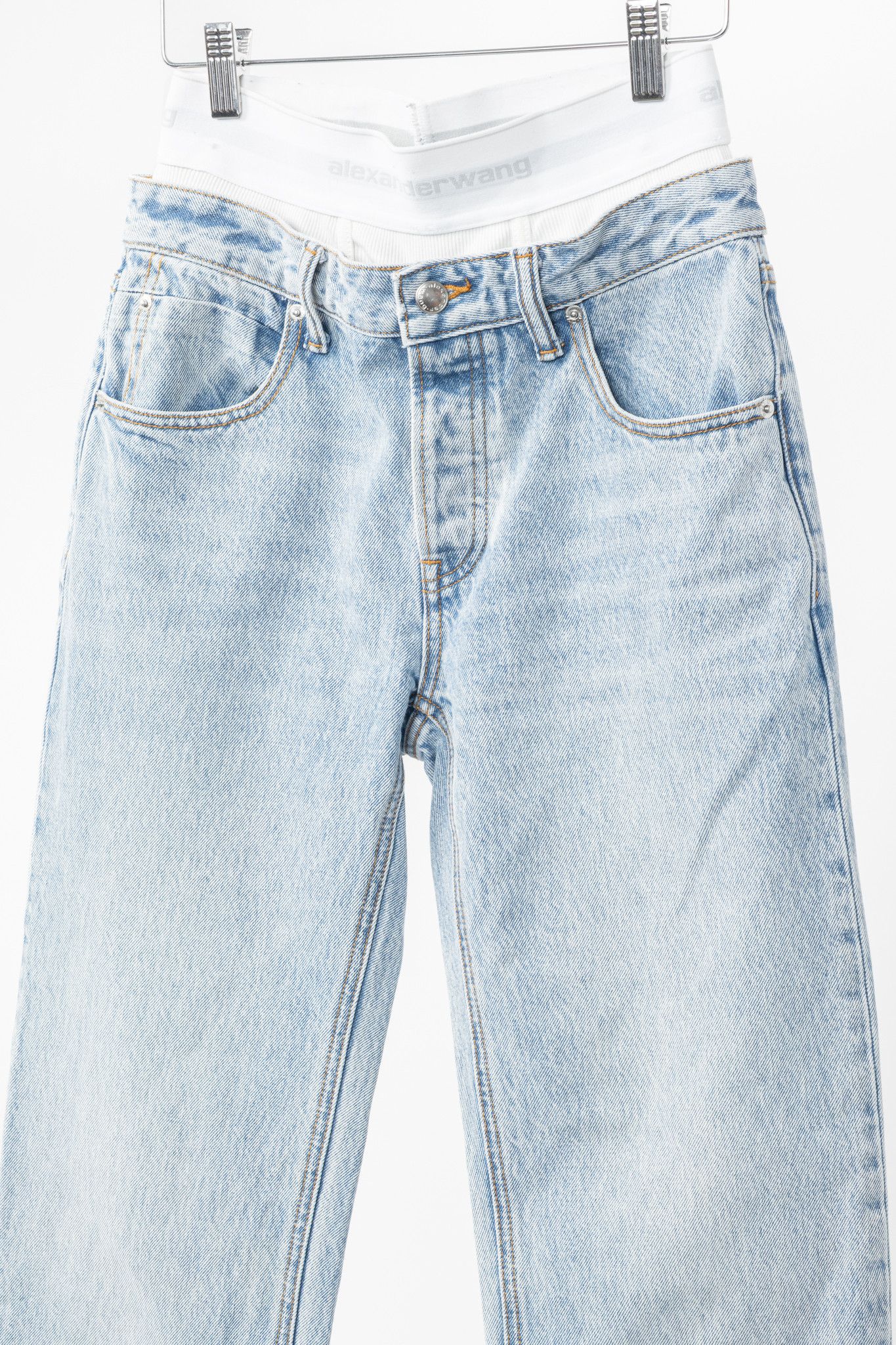 Alexander Wang Alexander Wang Pebble Beach Low Rise Straight Jeans Size 24" / US 00 / IT 34 - 3 Thumbnail