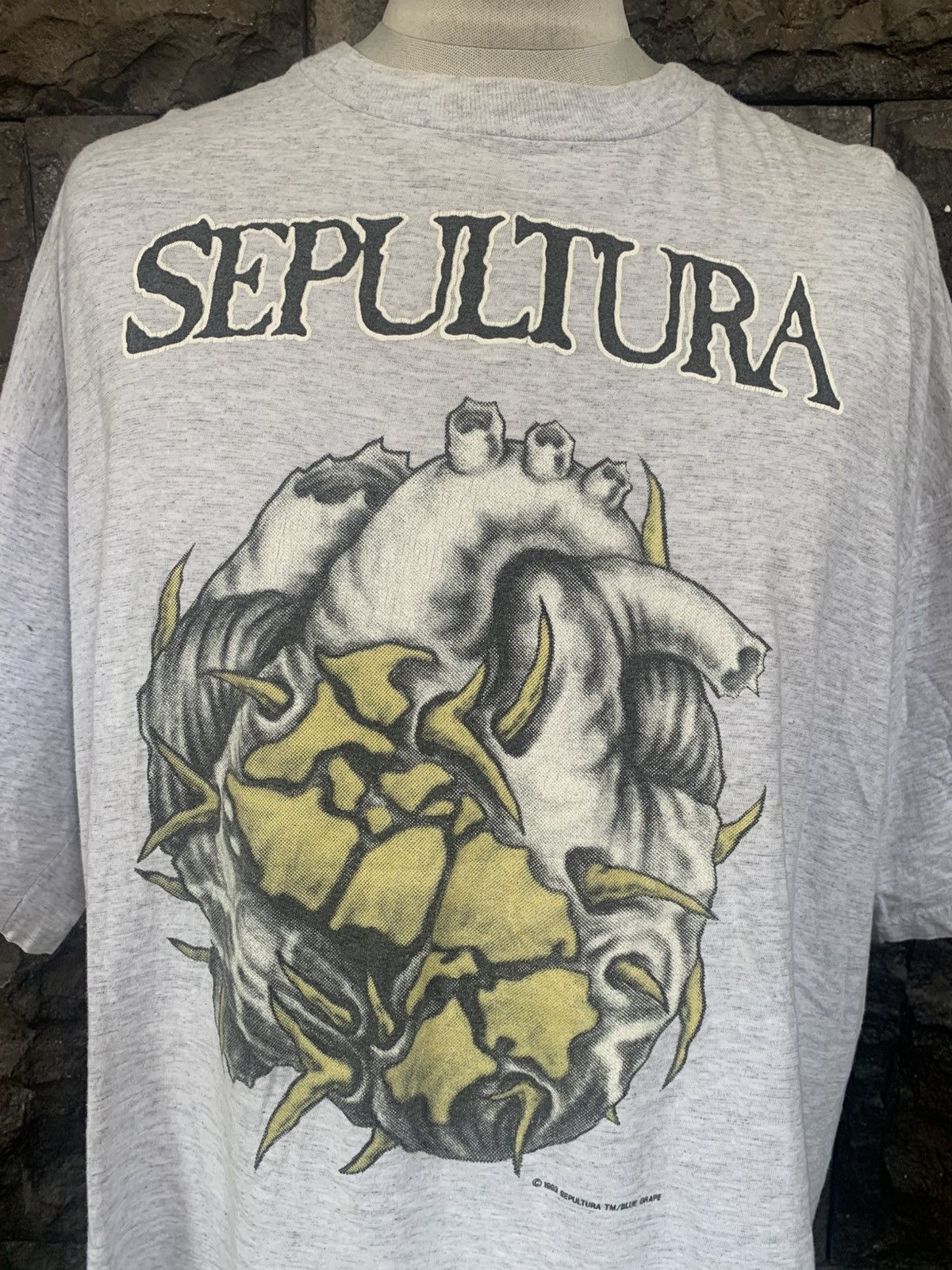 Vintage 90s Sepultura Chaos A.D Heavy Metal Band T shirt