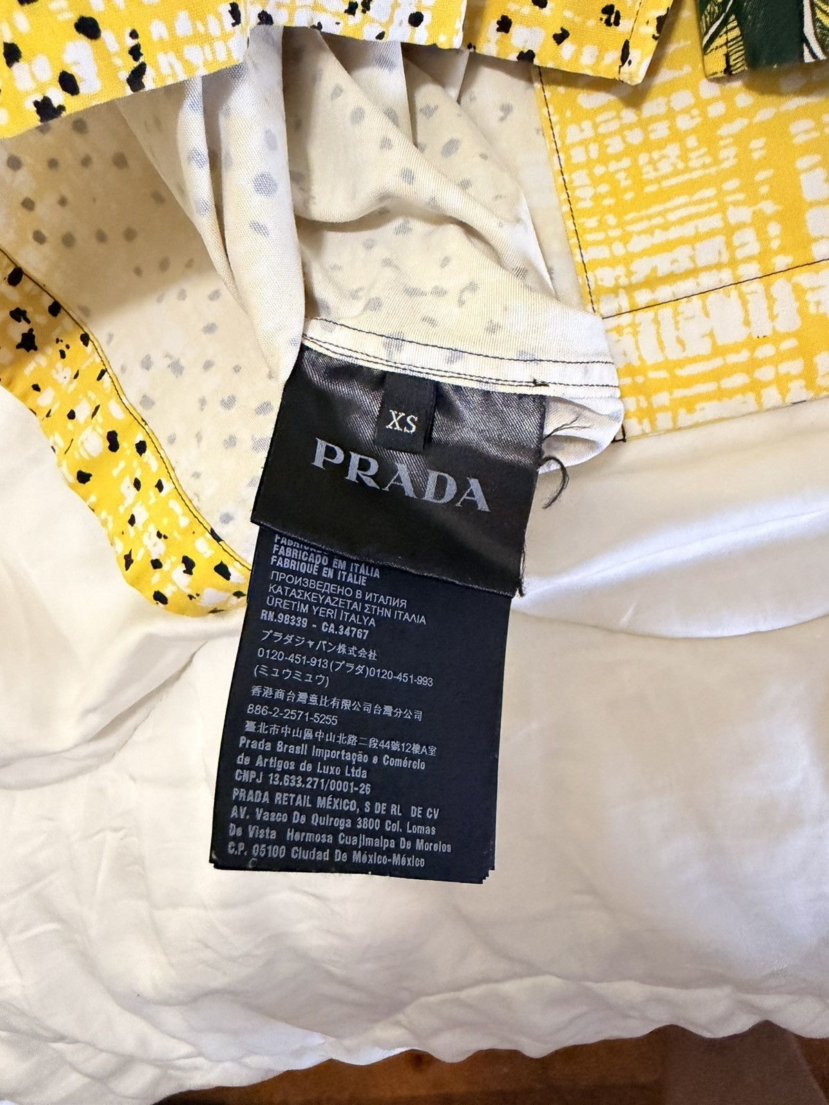 Prada Prada Double Match Shirt Banana Size US S / EU 44-46 / 1 - 4 Thumbnail