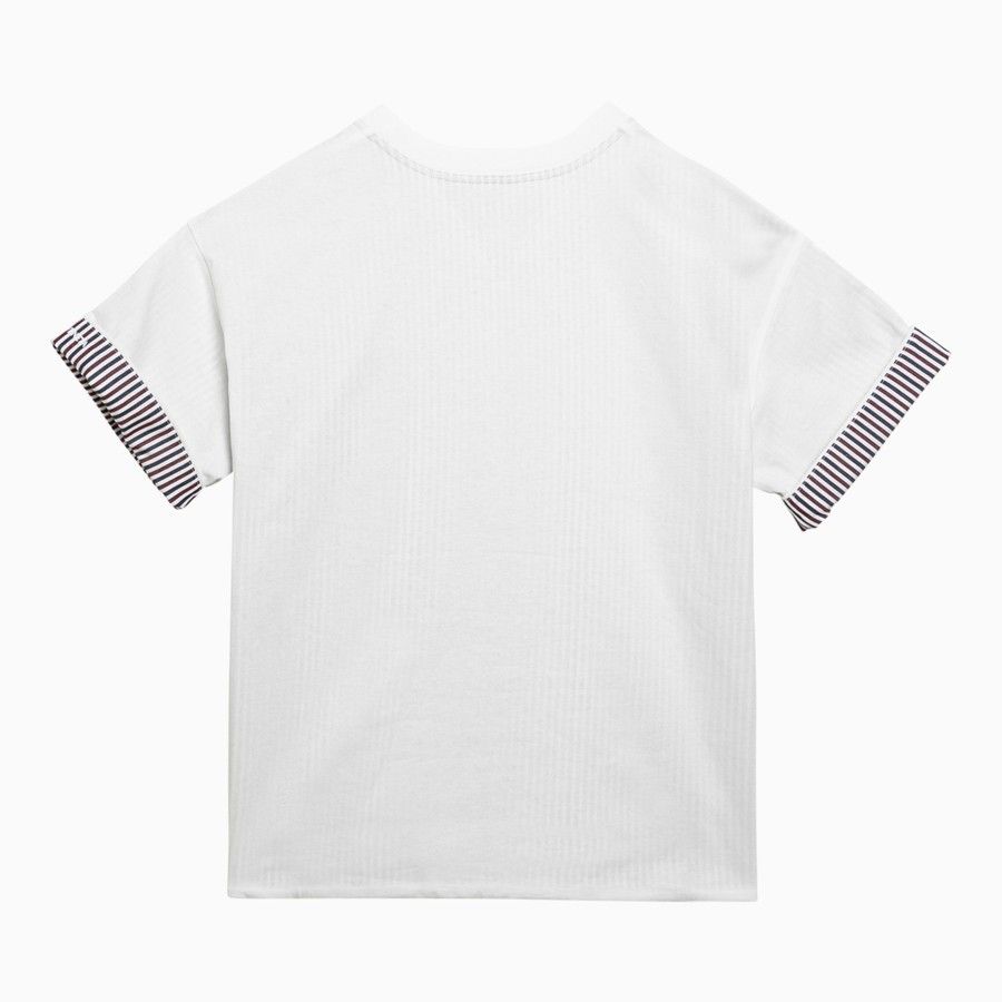 Bottega Veneta o1d2blof0824 Cotton Crew-neck T-Shirt in White Size XS / US 0-2 / IT 36-38 - 2 Thumbnail