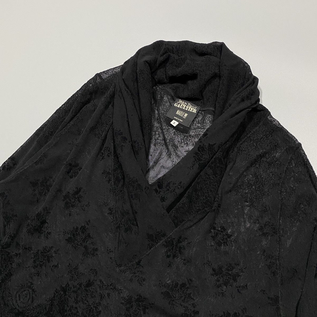 Jean Paul Gaultier Sheer Floral Tops Size S / US 4 / IT 40 - 2 Thumbnail