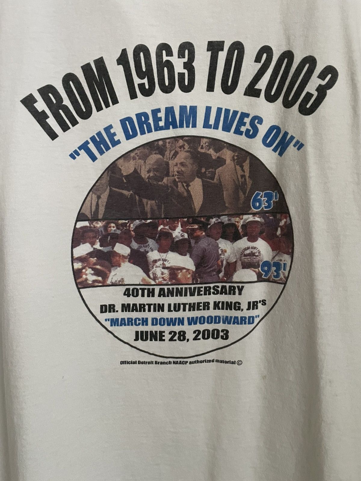 Vintage Vintage MLK Anniversary 1993 Detroit Shirt Size US XXL / EU 58 / 5 - 3 Thumbnail