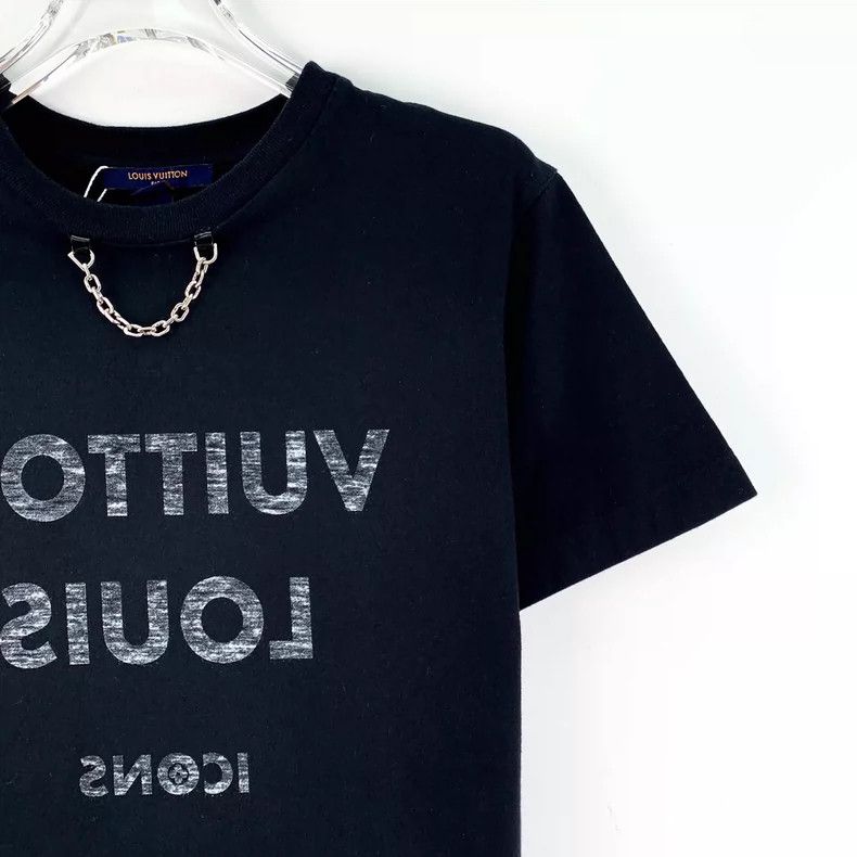 Louis Vuitton Louis Vuitton Black cotton crewneck T-shirt with monogramm Size XS / US 0-2 / IT 36-38 - 3 Thumbnail