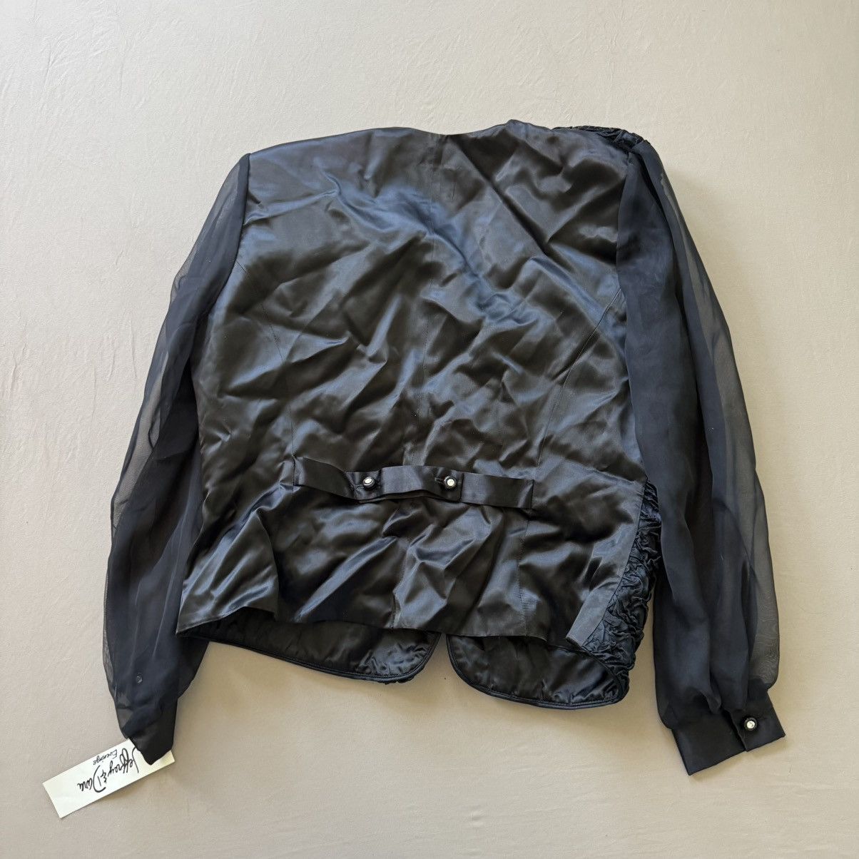 Other Vintage JEFFREY & DARA EVENINGS Textured Sheer Sleeve Jacket Size XL / US 12-14 / IT 48-50 - 2 Thumbnail