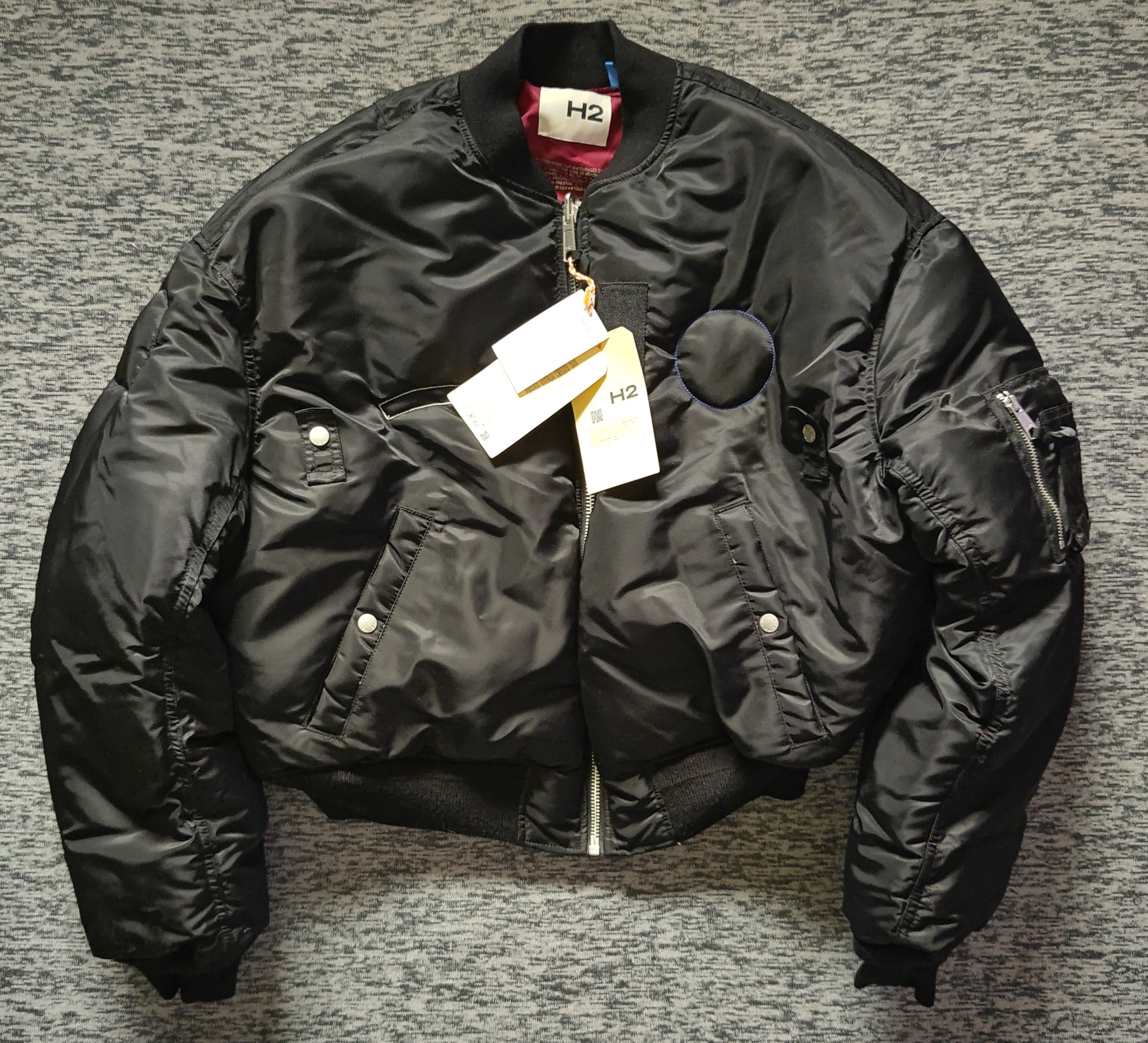 H&M × Heron Preston H2 leather jacket | Grailed