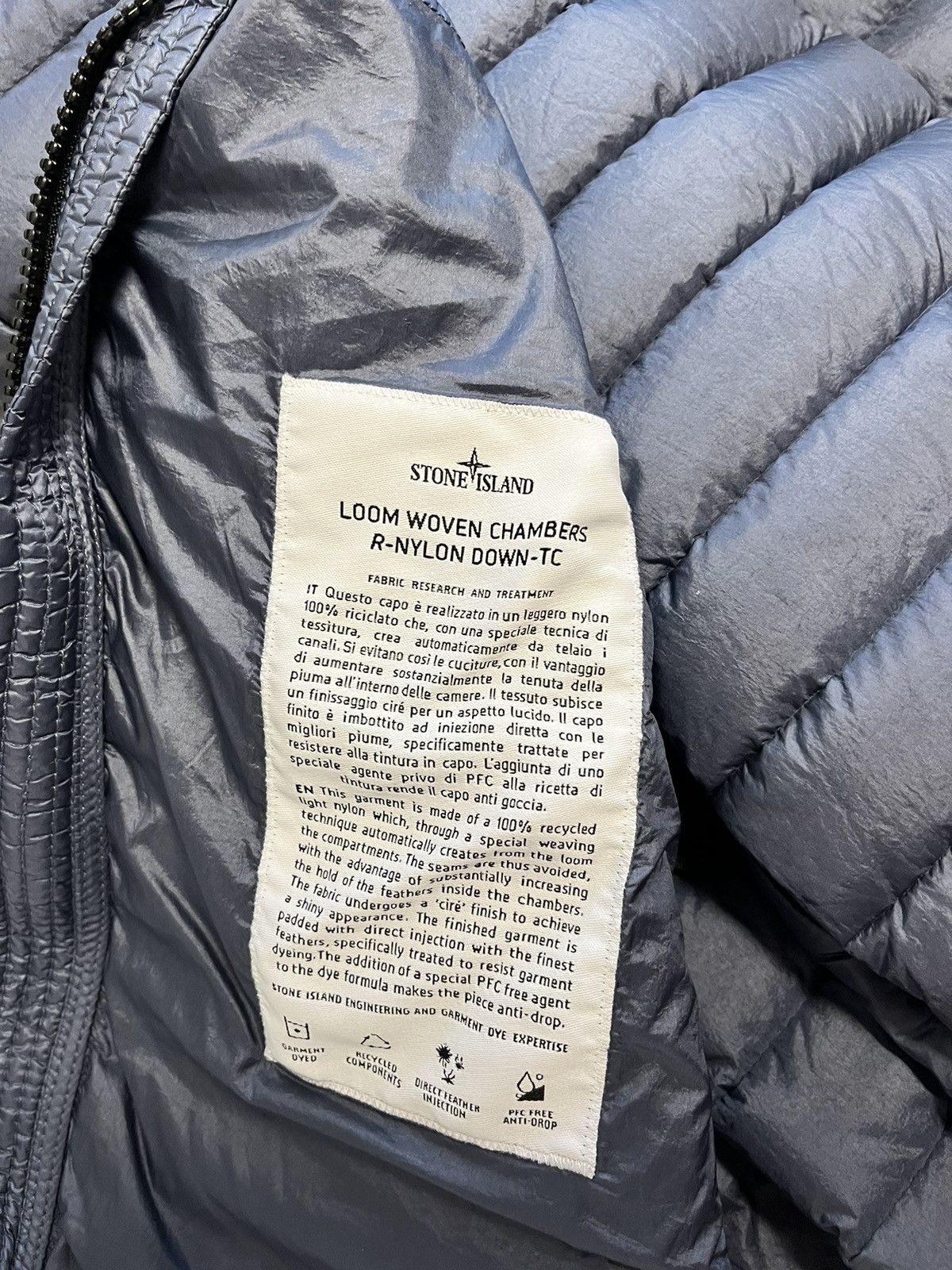 Stone Island Stone Island Loom Woven Chambers R-Nylon Down-TC down jacket Size US M / EU 48-50 / 2 - 4 Thumbnail