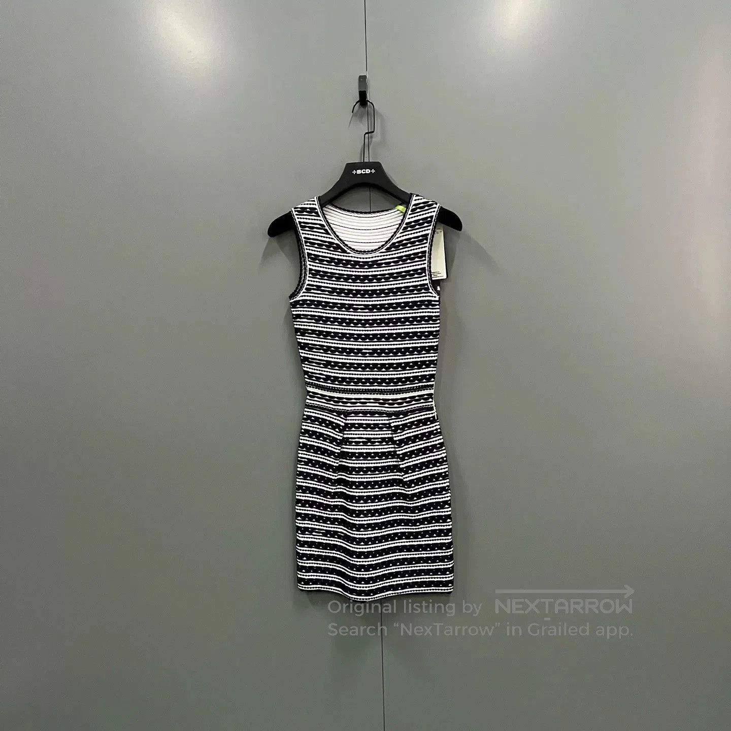 Dior vintage black and white striped dress. Size S / US 4 / IT 40 - 1 Thumbnail