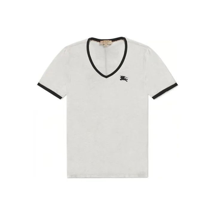 Burberry Burberry Gray Short Sleeve Horse Riding T-Shirt 0079 Size M / US 6-8 / IT 42-44 - 1 Thumbnail