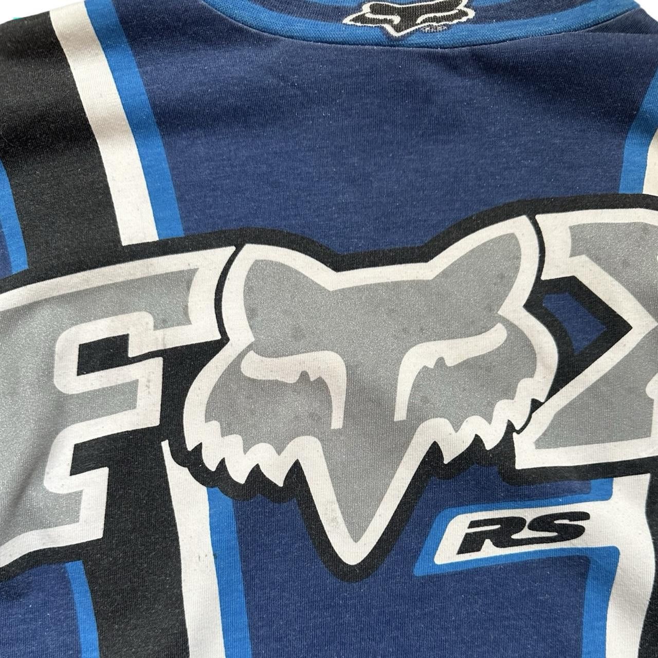 Fox Racing Vintage 90s Fox Racing Graphic Blue T-Shirt - Large Size US L / EU 52-54 / 3 - 3 Thumbnail