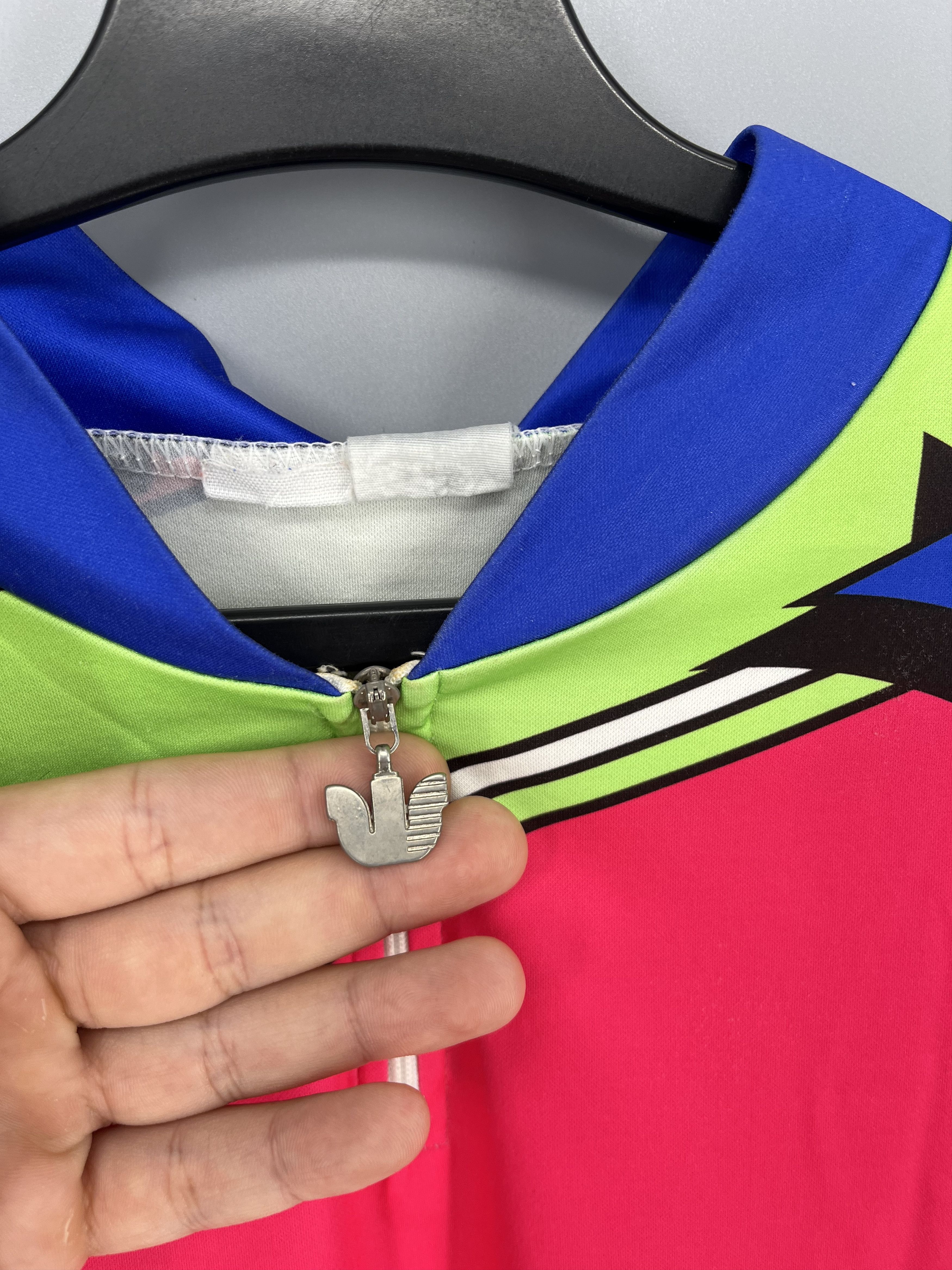 Vintage Vintage Vermarc Neon Cycling Jersey 90s Rare Size US M / EU 48-50 / 2 - 8 Thumbnail