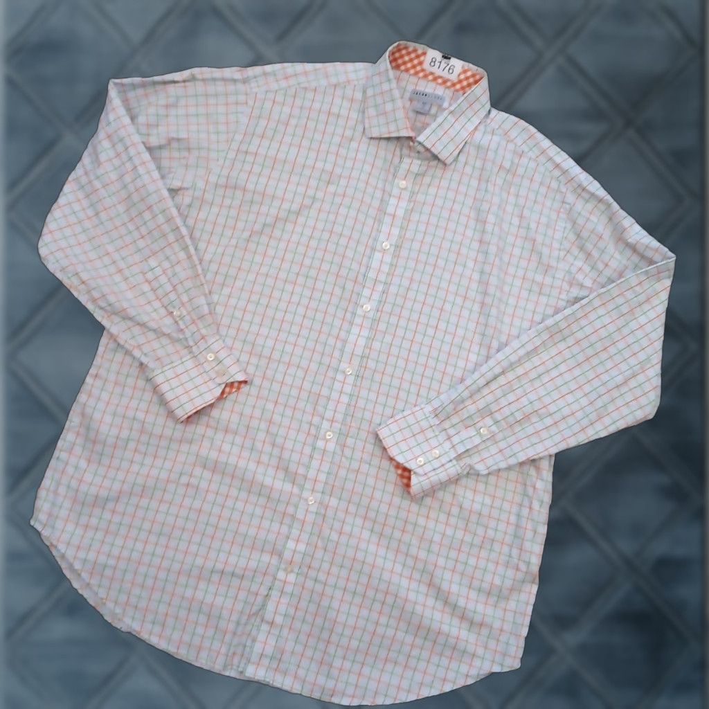 Vintage Jack Stone Shirt Mens 2XL Green Plaid Long Sleeve Button-Up Cotton Size US XXL / EU 58 / 5 - 1 Thumbnail