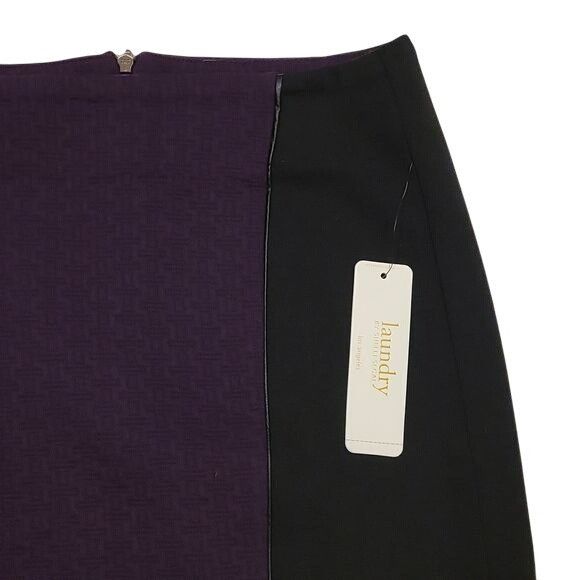 Laundry by Shelli Segal Laundry By Shelli Segal Pencil Skirt Blackberry Purple and B Size 30" / US 8 / IT 44 - 4 Thumbnail