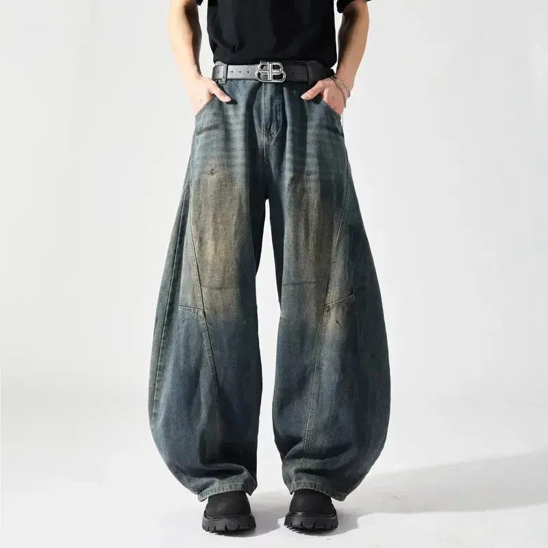 Japanese Brand Loose straight leg casual wide leg jeans Size US 32 / EU 48 - 6 Thumbnail