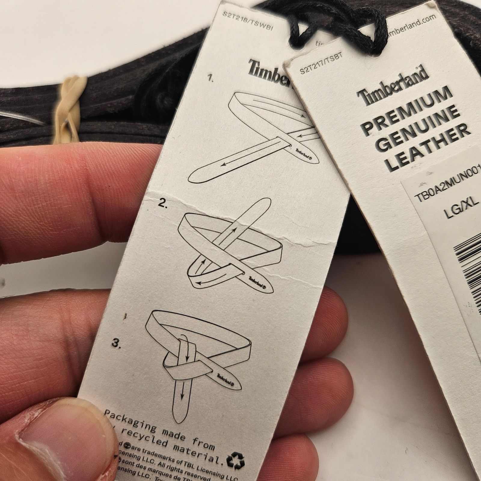 Timberland TIMBERLAND WOMEN'S L/XL PREMIUM GENUINE LEATHER WRAP BELT Size ONE SIZE - 4 Thumbnail