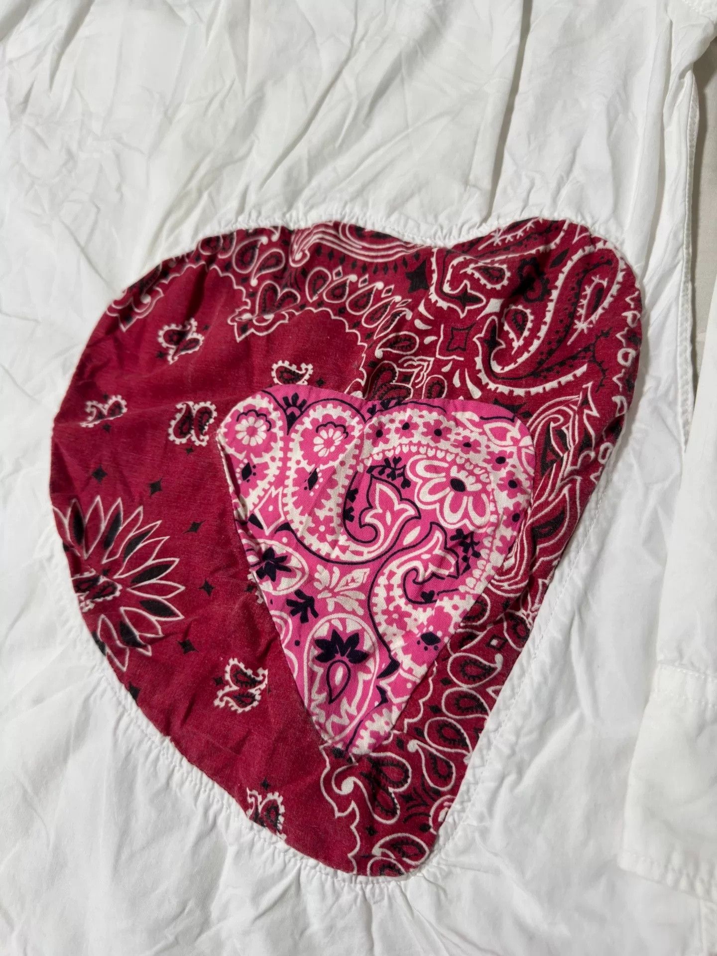 Visvim visvim ict 14ss Limited Patchwork Heart Shirt Size US S / EU 44-46 / 1 - 6 Thumbnail