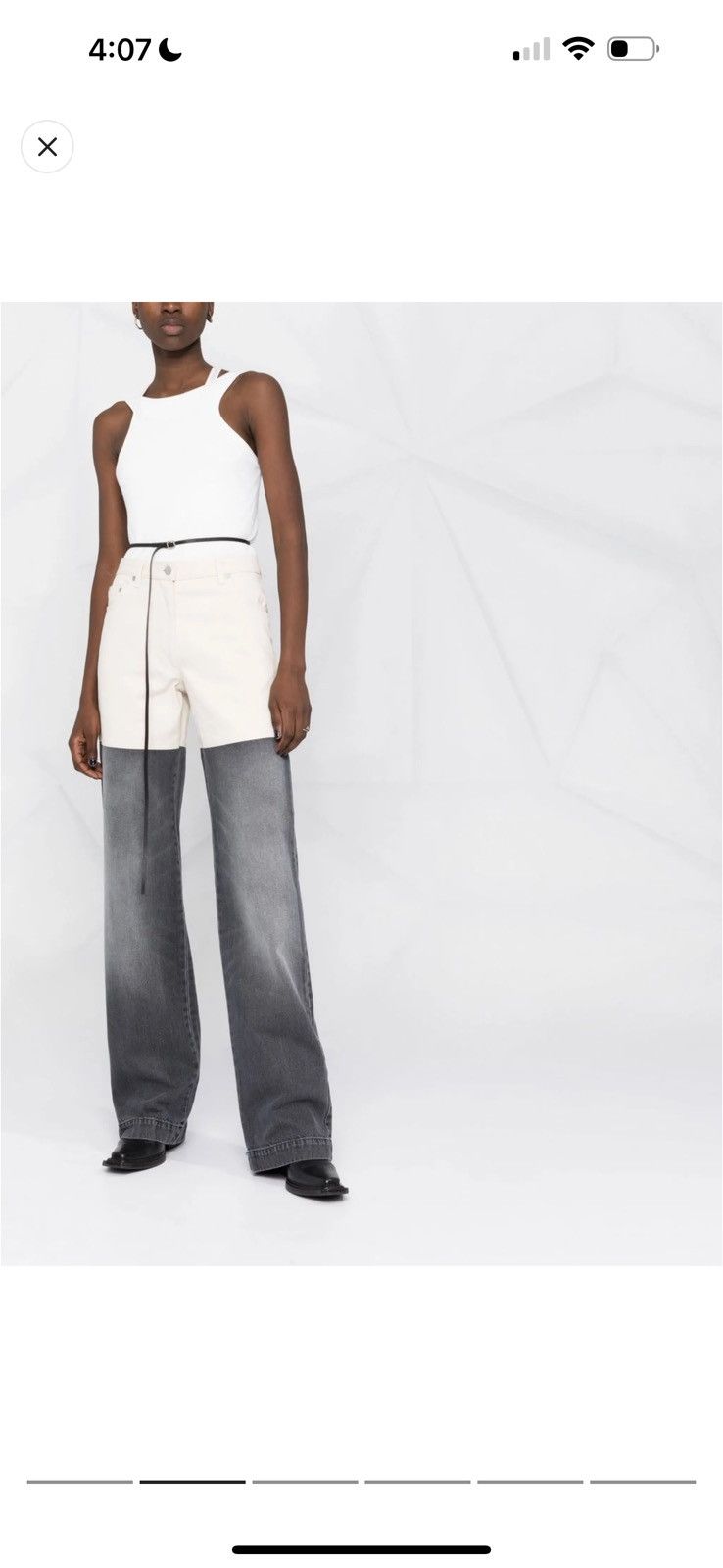 Peter Do Peter Do Color-Block High Waisted Jeans Size 26" / US 2 / IT 38 - 7 Thumbnail