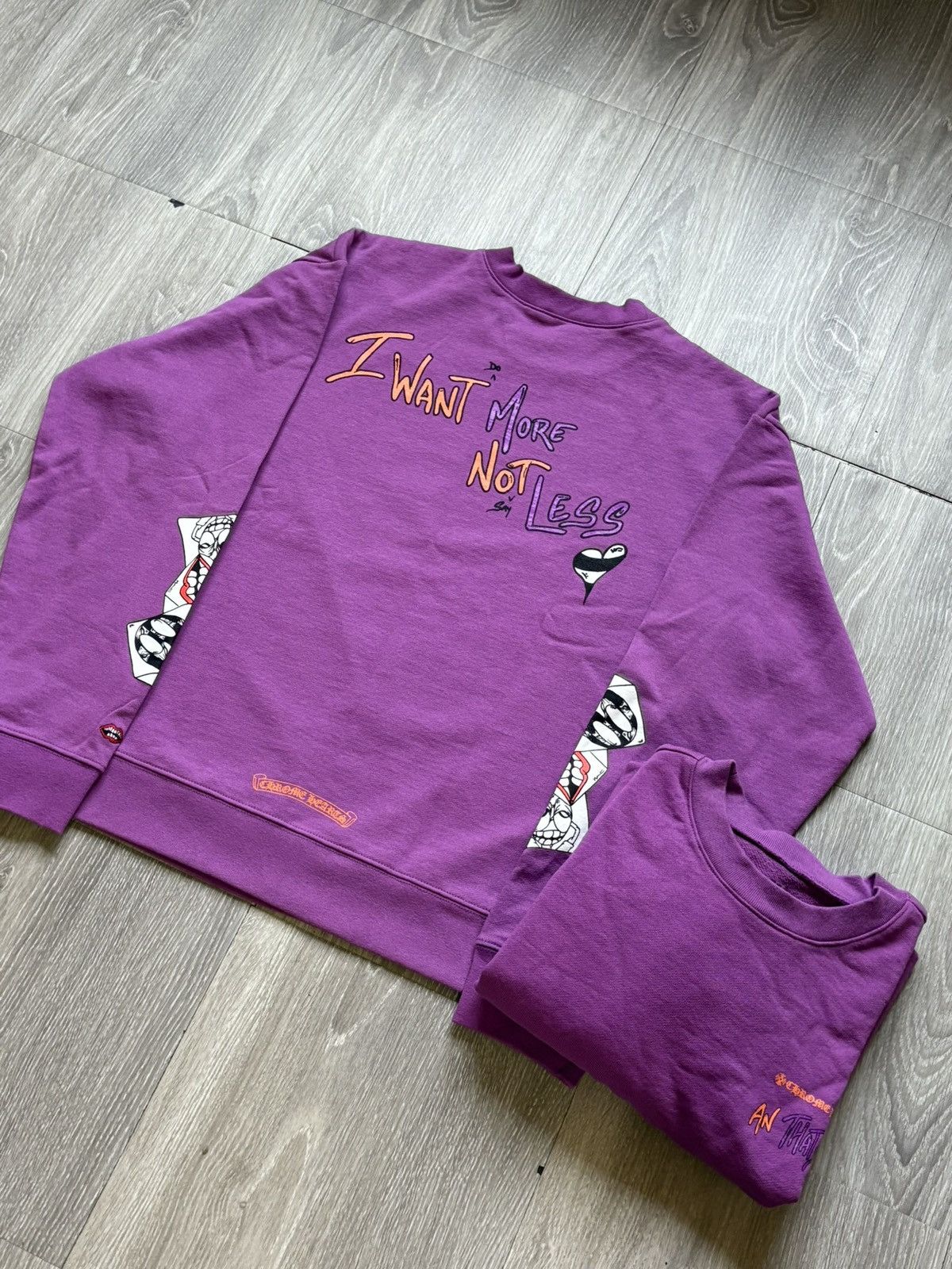 Chrome Hearts Chrome Hearts Matty Boy Purple An Thats That Crewneck Size US L / EU 52-54 / 3 - 13 Thumbnail