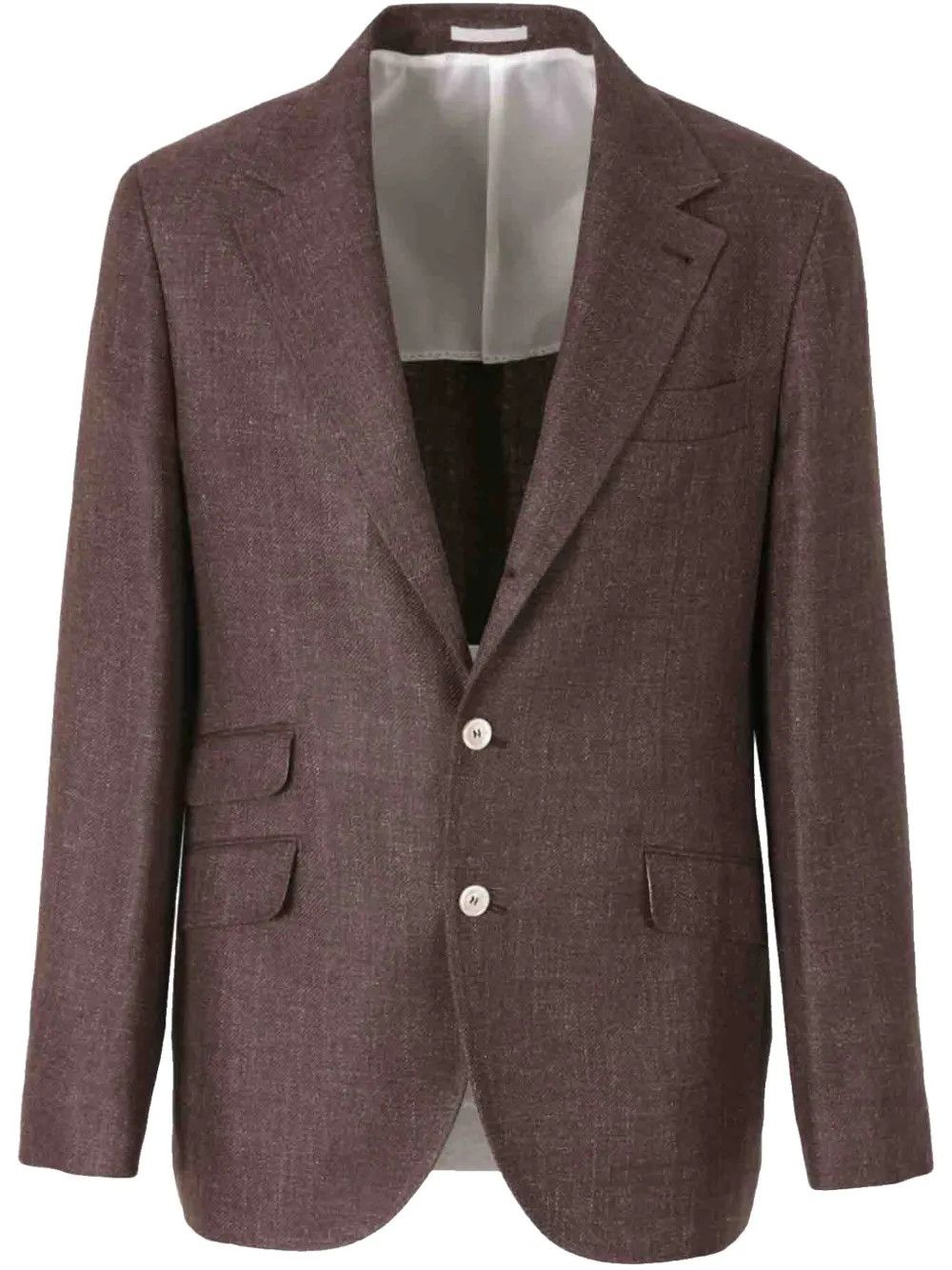 Brunello Cucinelli o1y0526 Single-breasted Blazer in Dark Brown Size US M / EU 48-50 / 2 - 1 Thumbnail