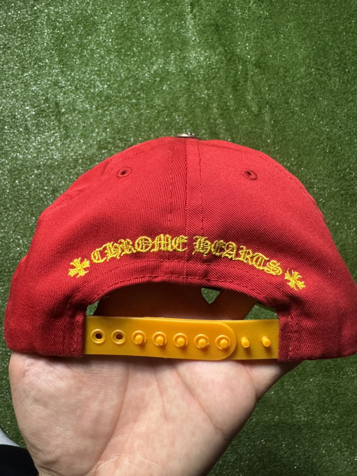 Chrome Hearts Red And Yellow Chrome Hearts Baseball Hat Size ONE SIZE - 3 Thumbnail