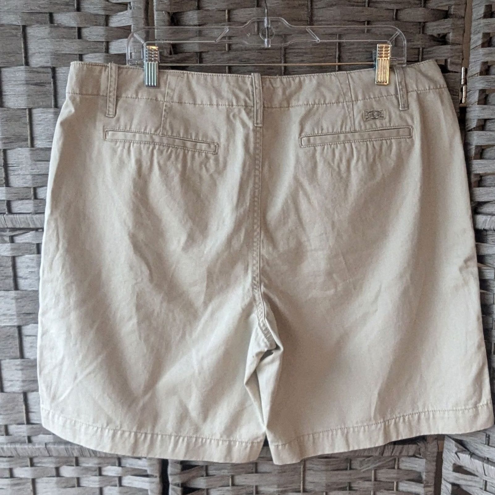 Ralph Lauren Lauren Ralph Lauren Chino Shorts Beige Cotton Twill Womens 16 Modest Minimalist Size 38" / US 16 / IT 52 - 3 Thumbnail