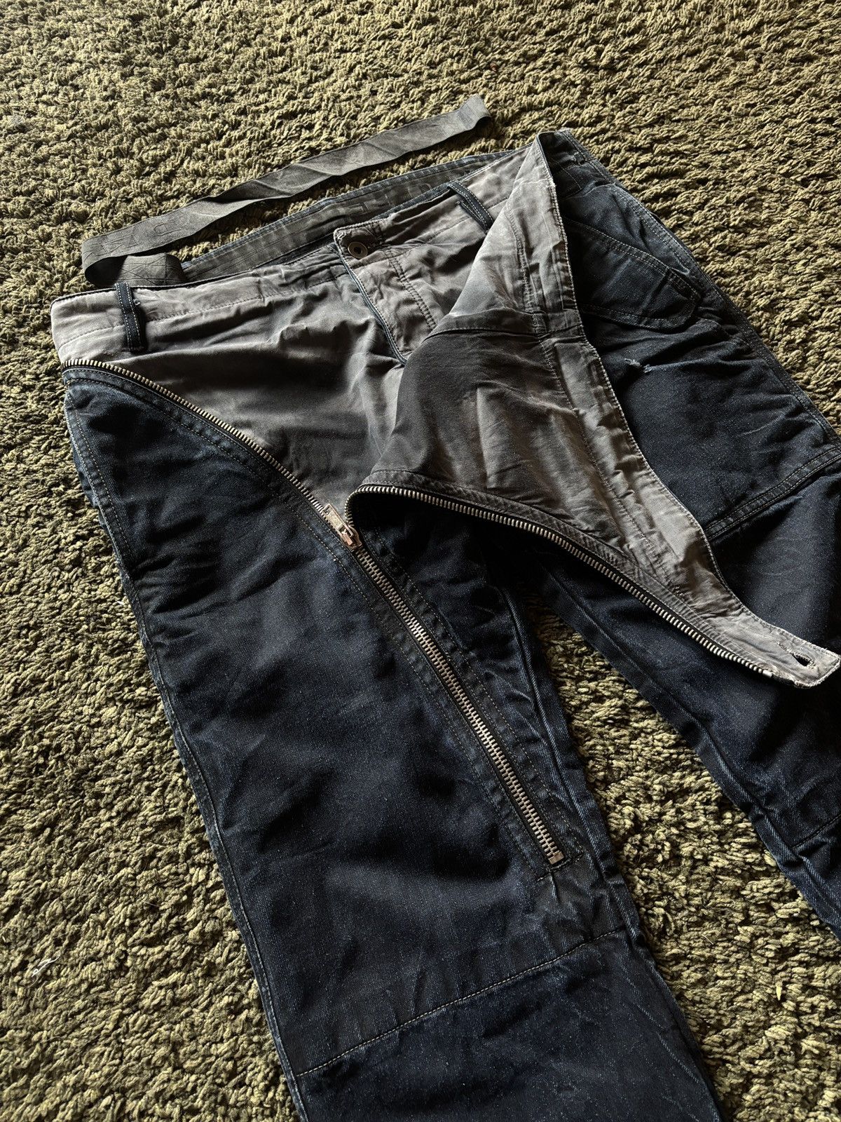 Rick Owens Drkshdw AW07 Rick Owens Drkshdw Air Cut Double Layers Size US 34 / EU 50 - 6 Thumbnail
