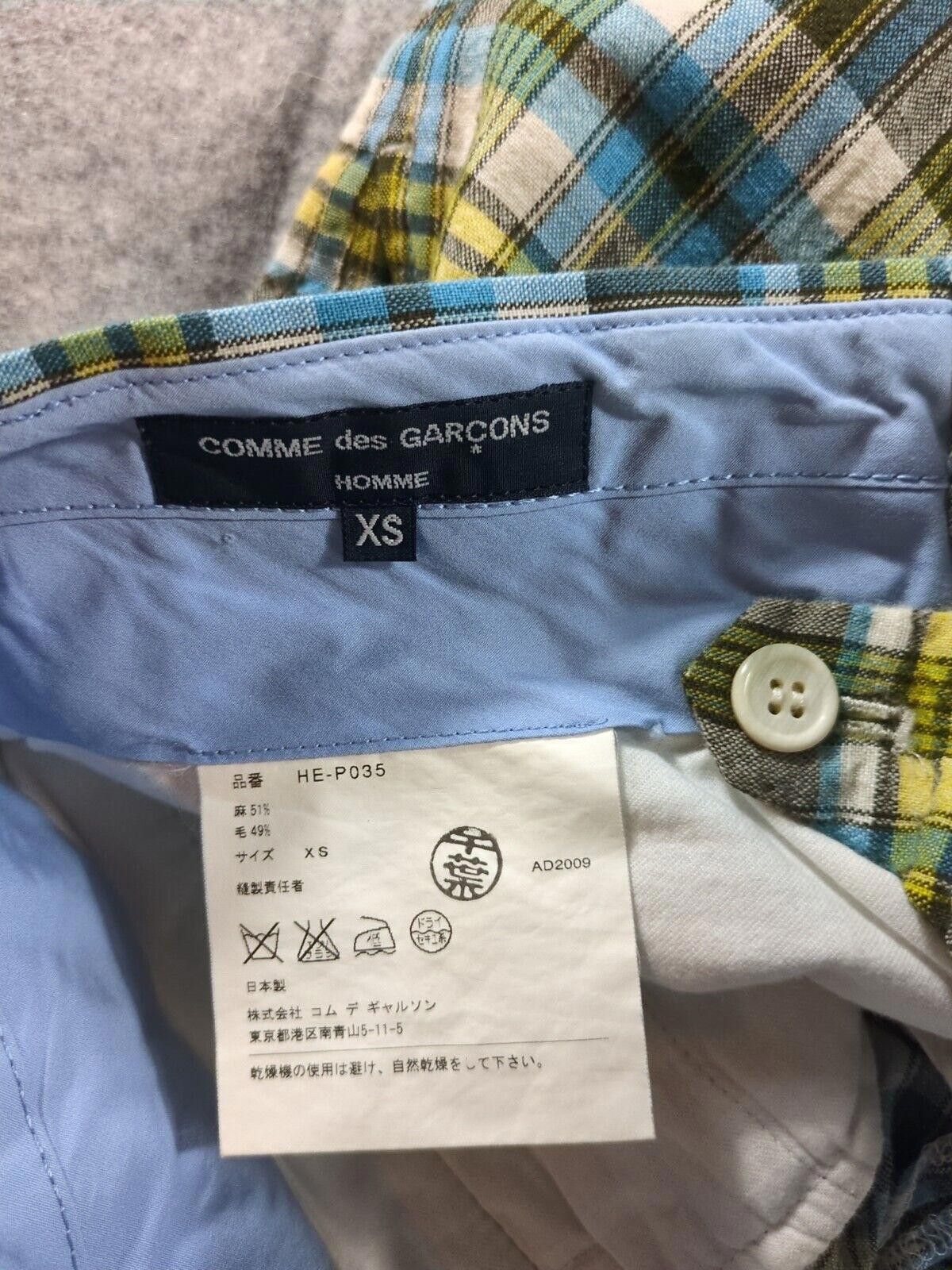 Comme des Garcons COMME DES GARCONS Homme Shorts Check XS Linen and Wool Blend Size US 28 / EU 44 - 5 Thumbnail