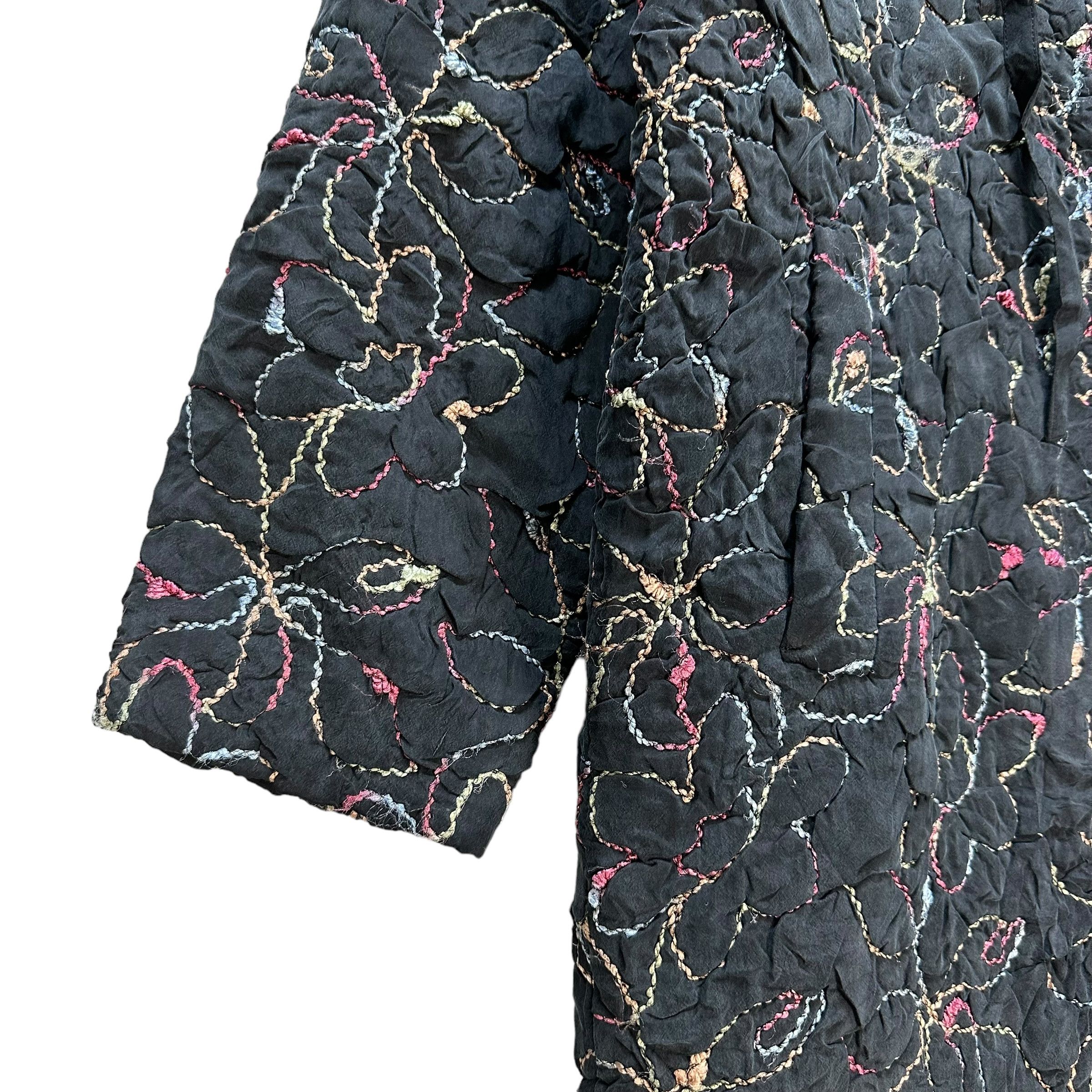 Kenzo 90's Atelier Kenzo Watanabe Motif Florals Overcoat #A23-0537 Size L / US 10 / IT 46 - 4 Thumbnail