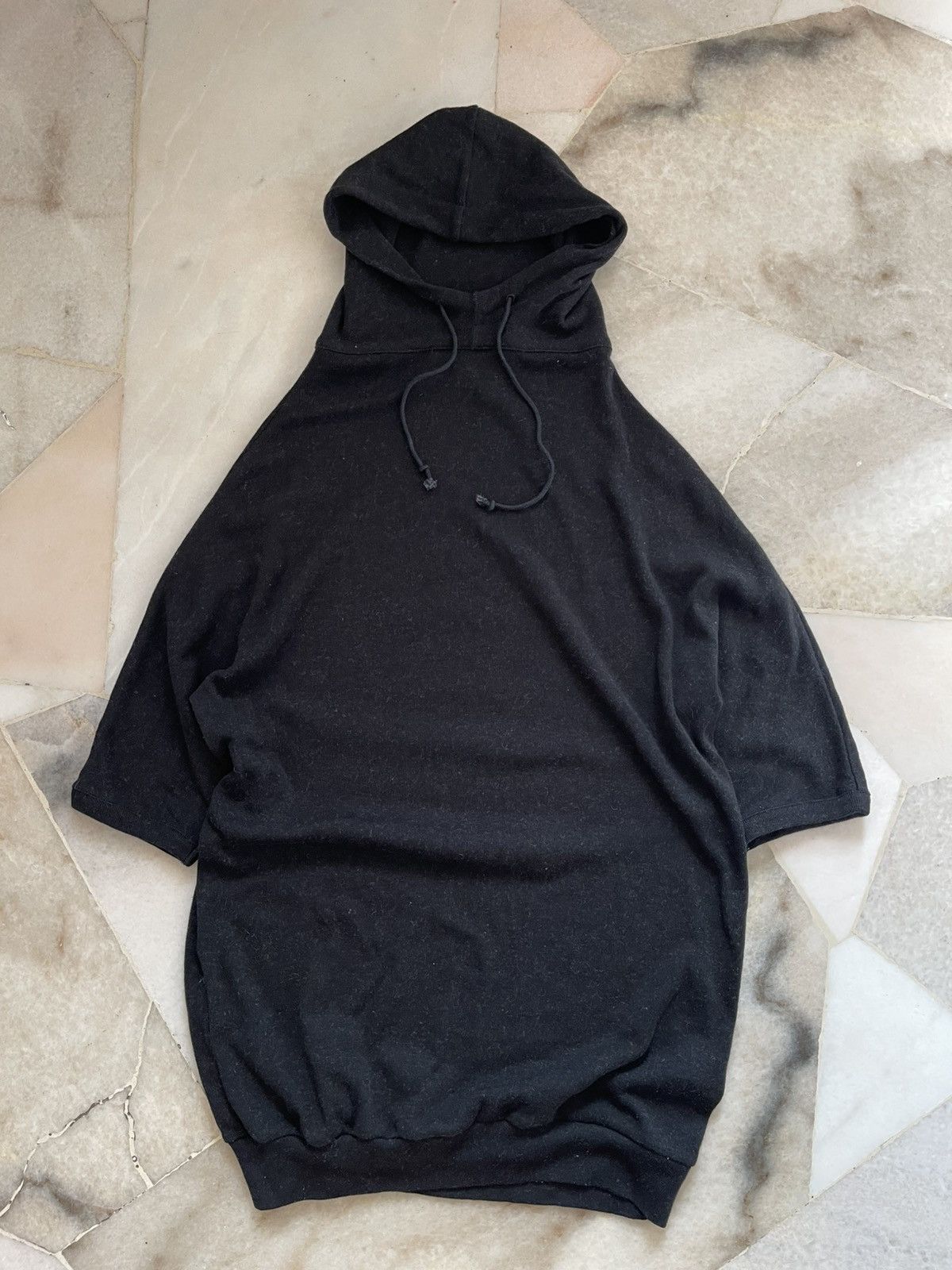 Y's for Men × Yohji Yamamoto 90s Yohji Yamammoto Short Sleeve Hoodie Size US M / EU 48-50 / 2 - 5 Thumbnail