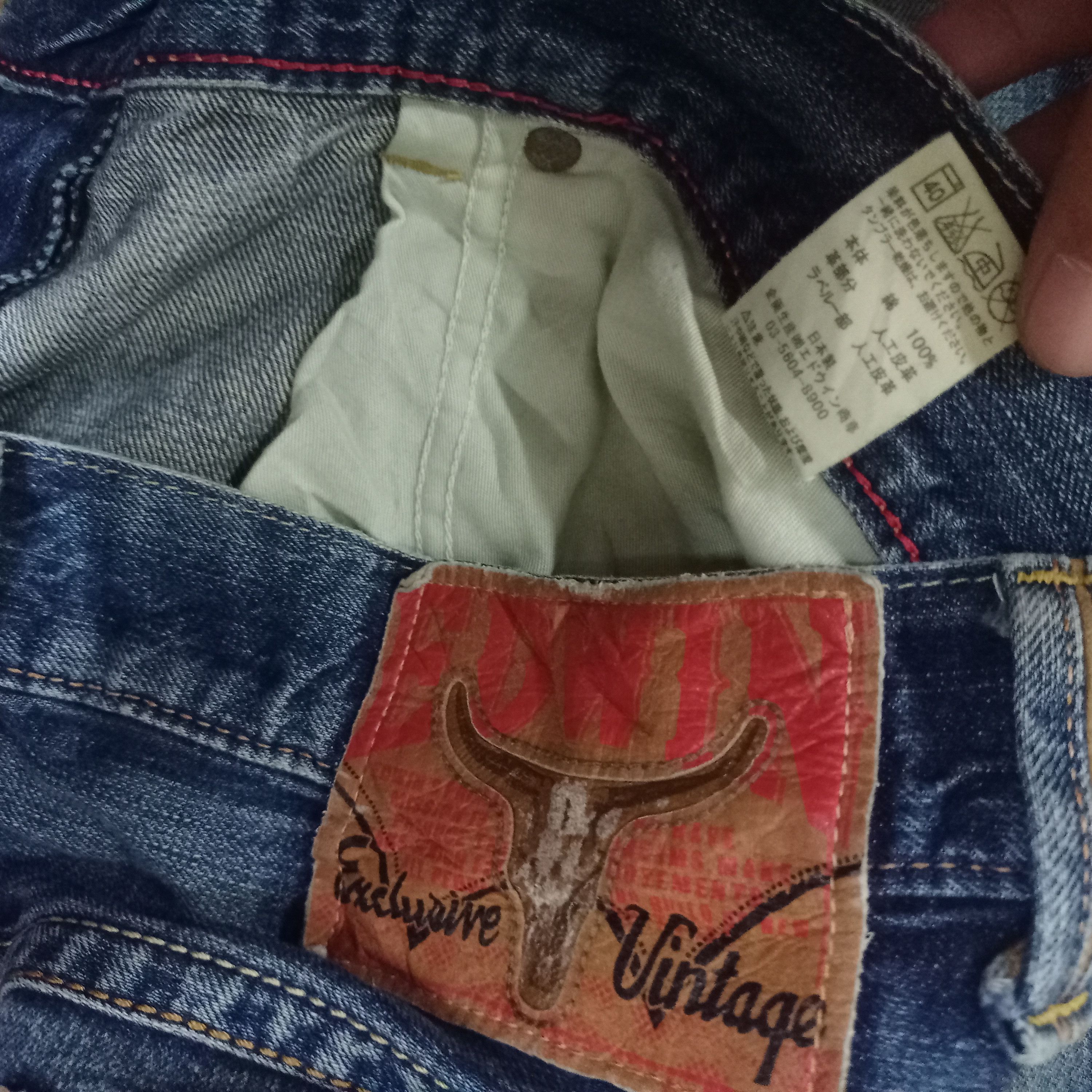 Edwin Exclusive Vintage Edwin Japan Faded Blue Ripped Loose Jeans Size US 36 / EU 52 - 10 Thumbnail