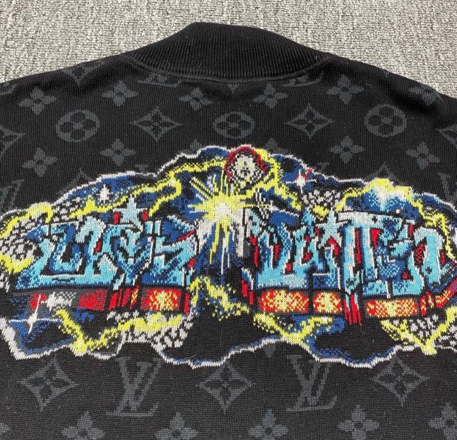 Louis Vuitton Louis Vuitton Black floral print graffiti log 2412-Nextarrow Size US M / EU 48-50 / 2 - 3 Thumbnail