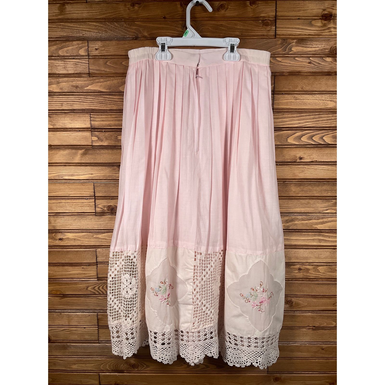 Other Cottagecore Prairie Set Pink and White Lace Embroidery Vtg Size S / US 4 / IT 40 - 6 Thumbnail