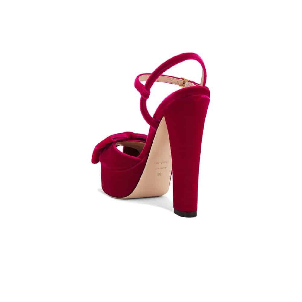Tom Ford o1loc1c1125 W3570 Brigitte Platform Sandals in Fuchsia Size US 8 / IT 38 - 3 Thumbnail