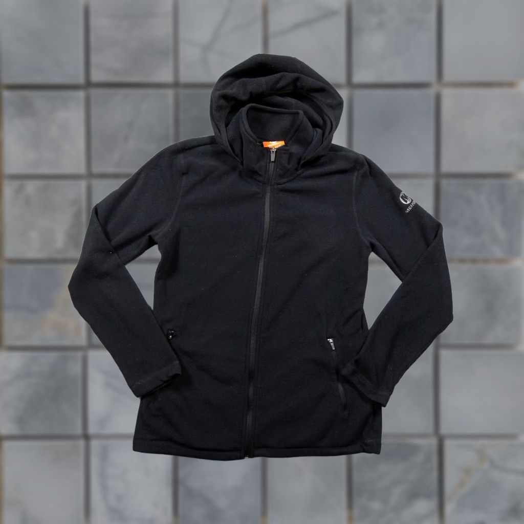 Merrell Merrell Jacket Women Medium Black Full Zip Hooded Fleece Outdoor Regulate Outdoor Size M / US 6-8 / IT 42-44 - 1 Thumbnail