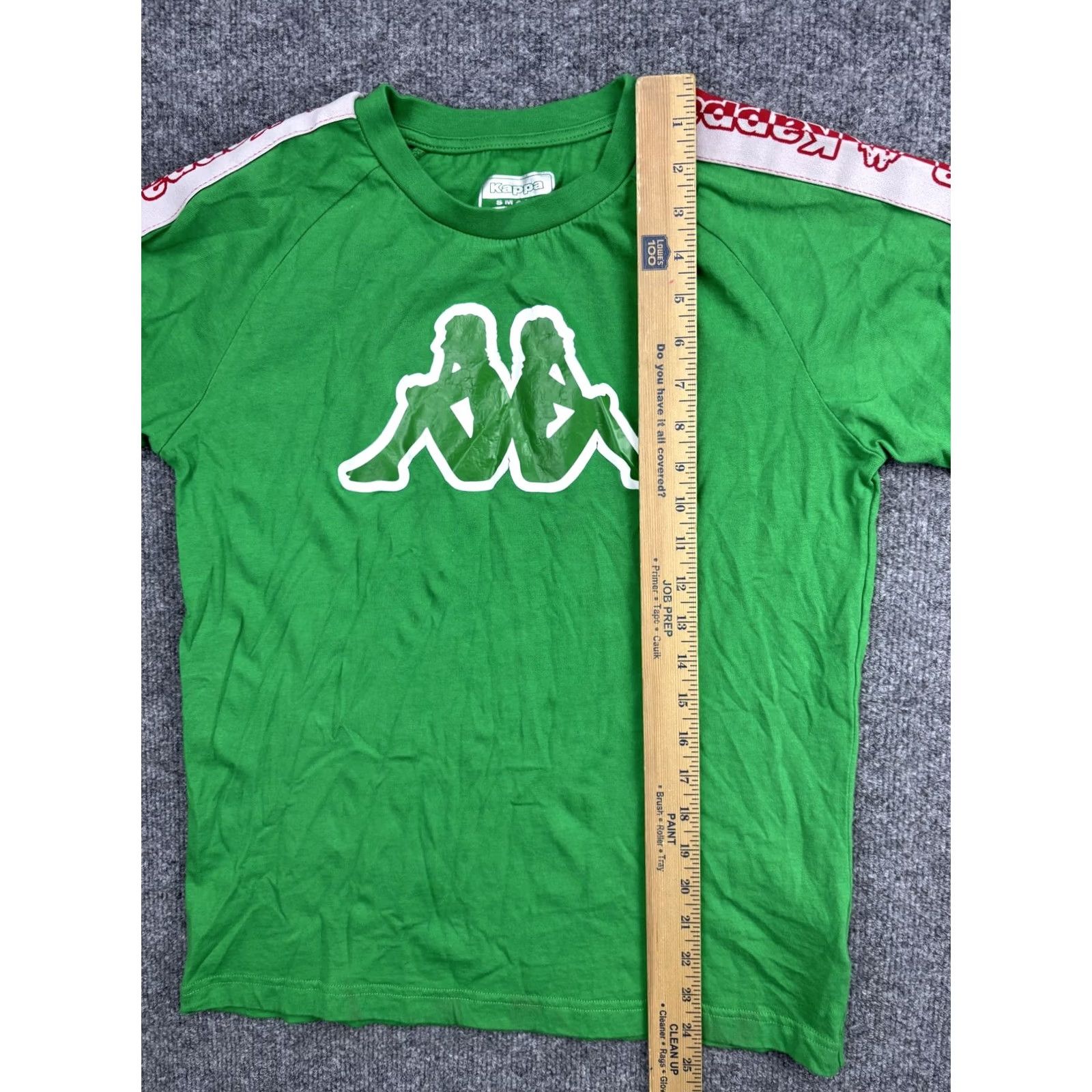 Kappa Kappa Shirt Mens Small Green Logo Tape Sleeve T-Shirt Soccer Athletic Retro Size US S / EU 44-46 / 1 - 4 Thumbnail