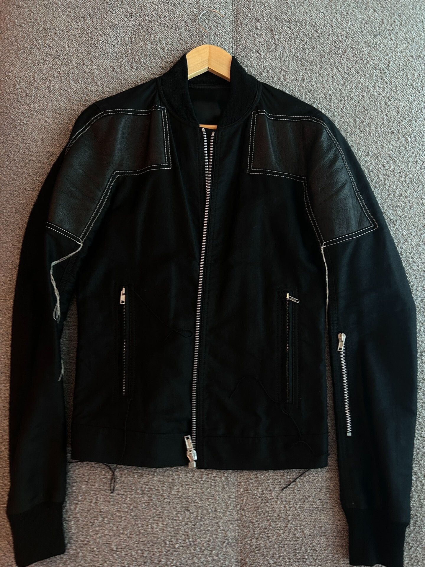 Rick Owens Rick Owens Black Zip Jacket Size US M / EU 48-50 / 2 - 1 Thumbnail
