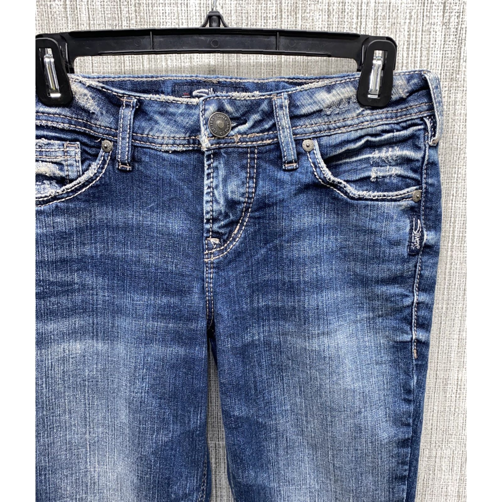 Silver Jeans Co. Silver Jeans Suki Slim Bootcut Jeans Women Size 27 Regular 31 Blue Denim Size 27" / US 4 / IT 40 - 3 Thumbnail