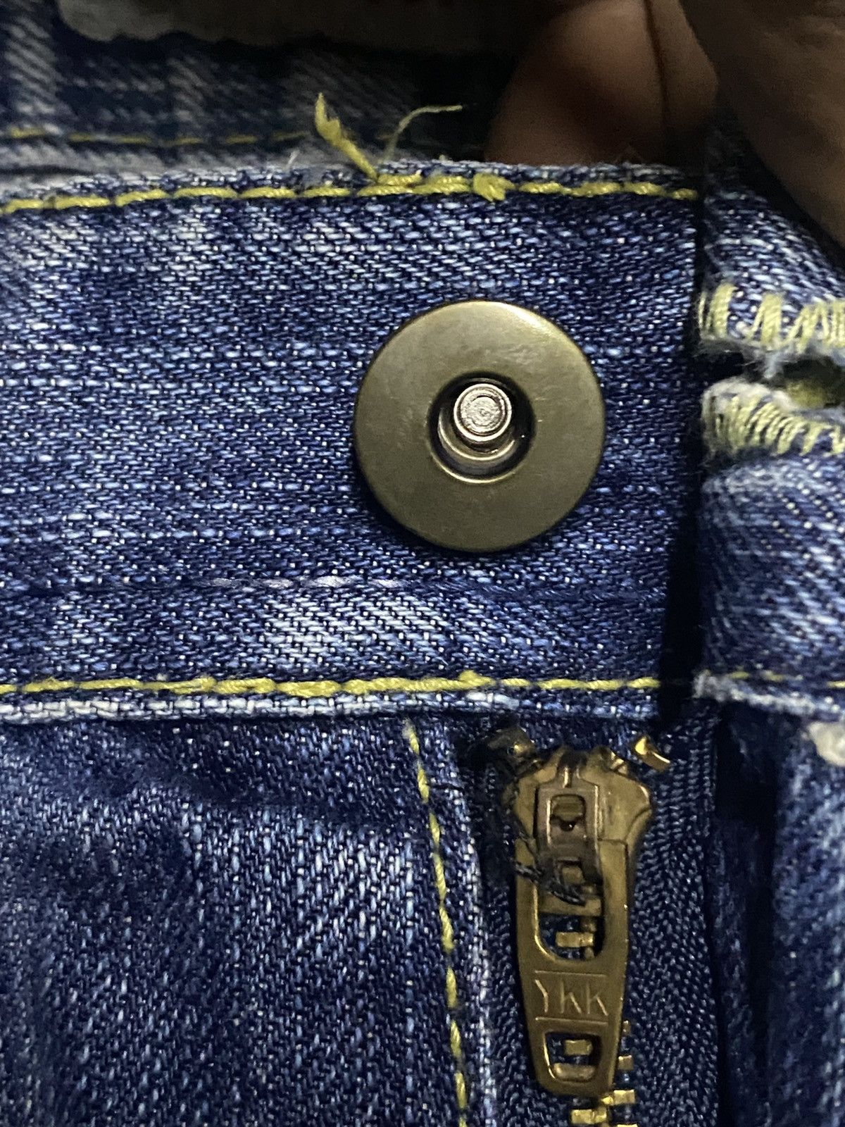 Authentic Pigment Vintage Authentic Urban Craft 12Ons Denim Cross Emroidered Size US 33 - 11 Thumbnail