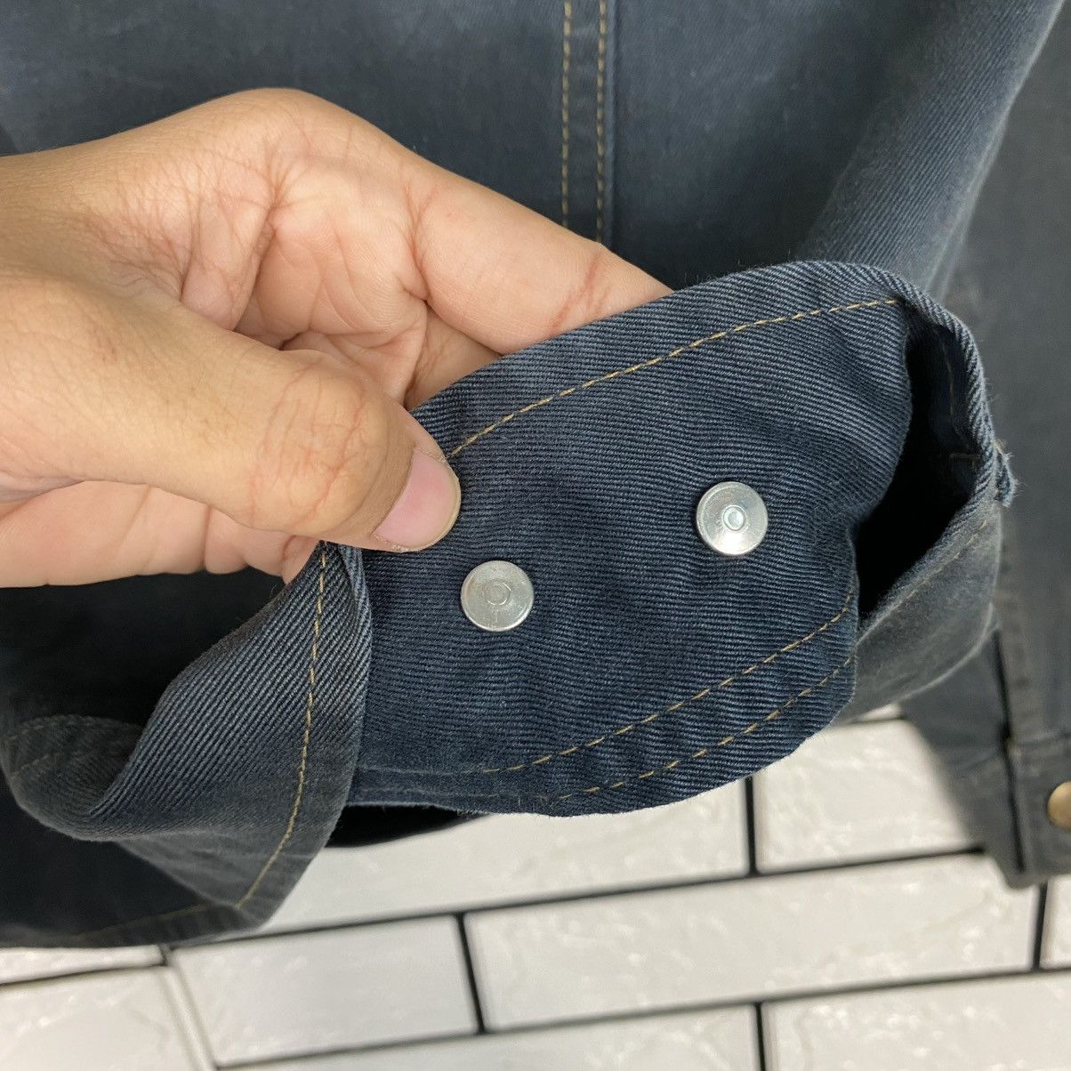 Issey Miyake 🔥CROPPED HUNTING JACKET BUTTON BLOSSOM DUCK CANVAS Size US M / EU 48-50 / 2 - 13 Thumbnail