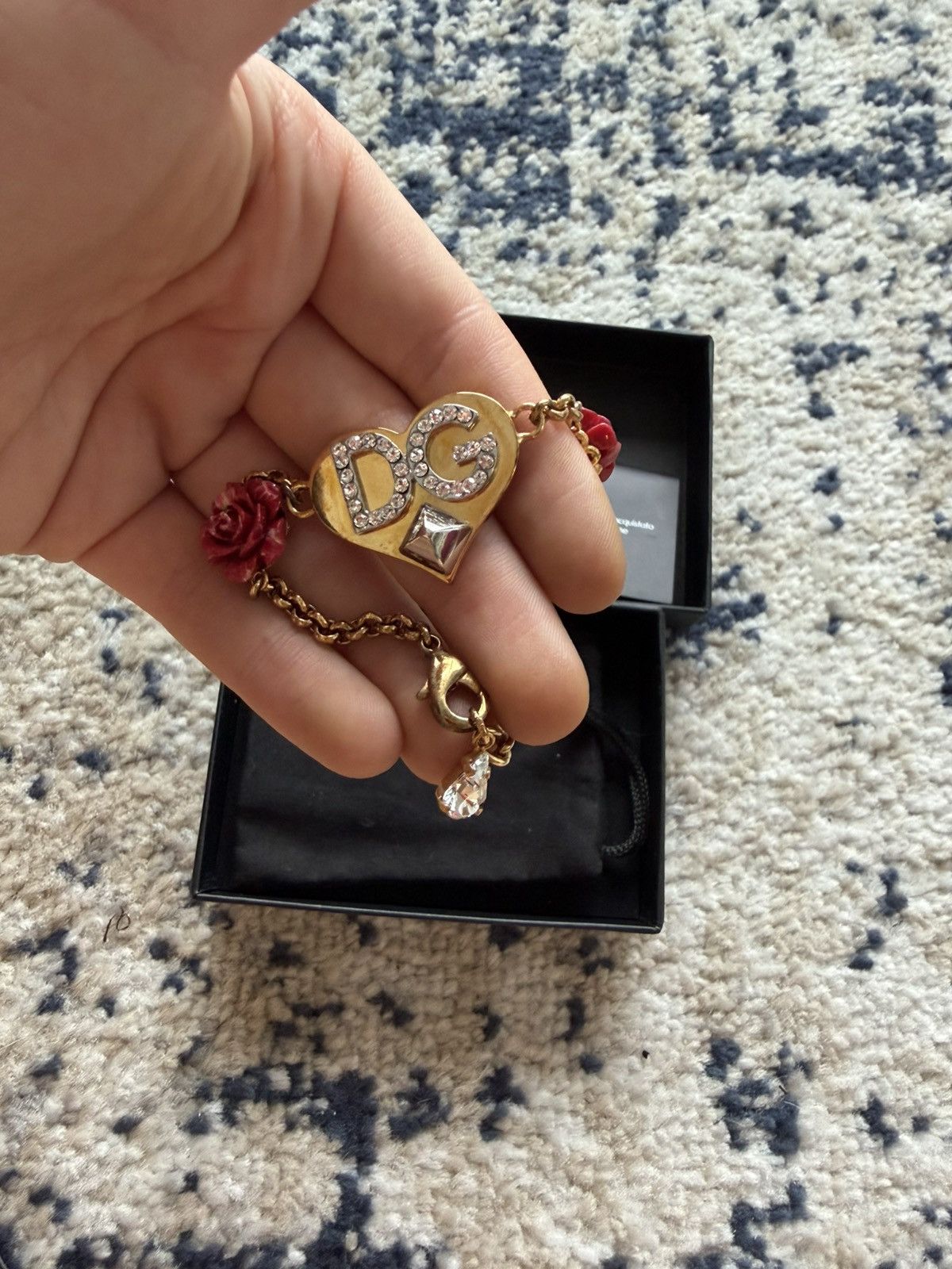 Dolce & Gabbana Dolce & GABBANA heart and DG logo charm bracelet Size ONE SIZE - 3 Thumbnail