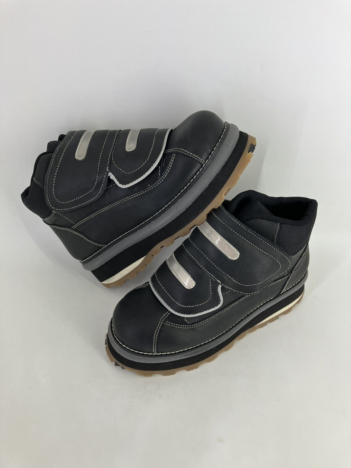 Vintage D’Estaka genuine leather chunky platform men ankle boots Size US 9 / EU 42 - 2 Thumbnail