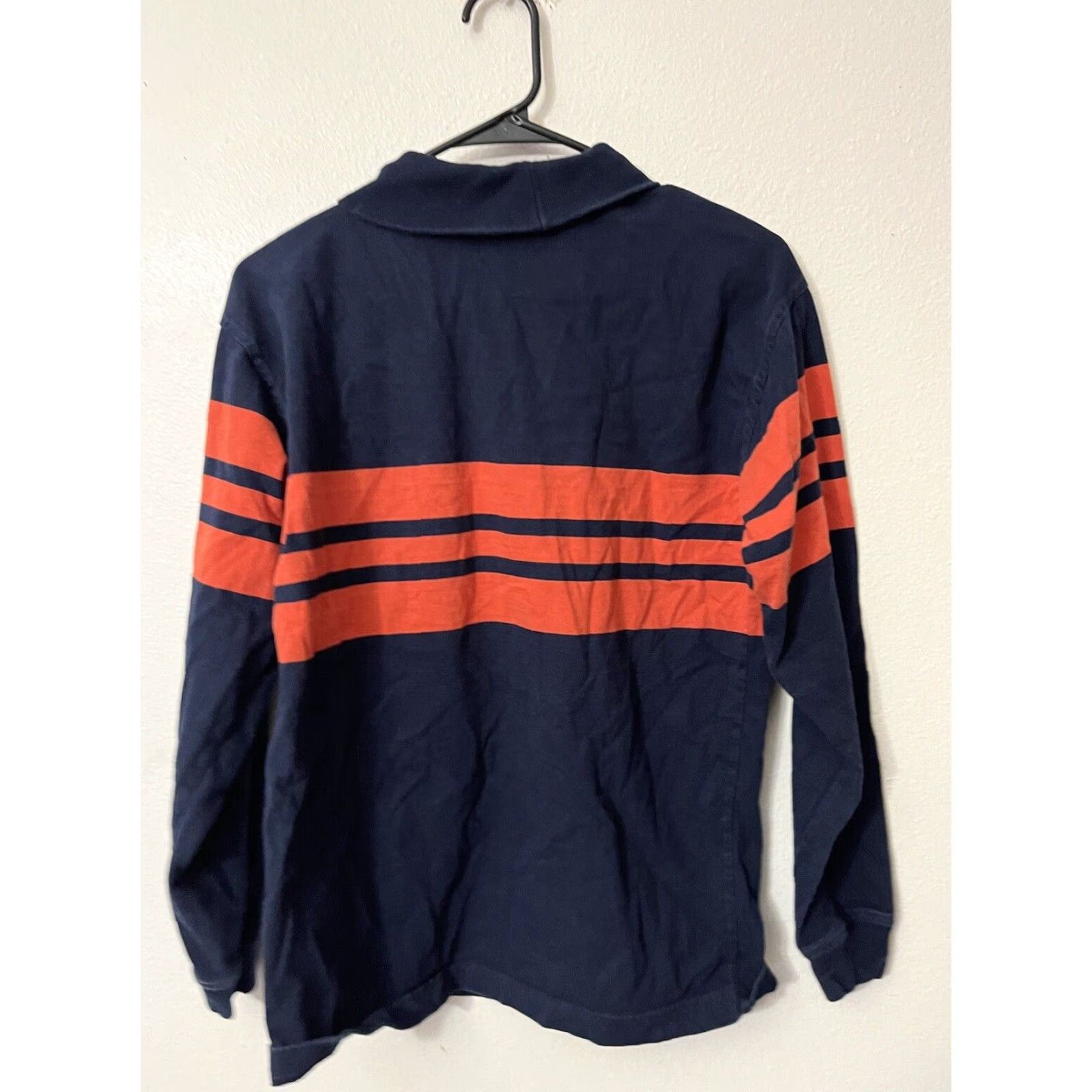 Club Room Club Room Mens Striped Cotton Crewneck Sweater Orange Blue S Crowl Size US S / EU 44-46 / 1 - 3 Thumbnail
